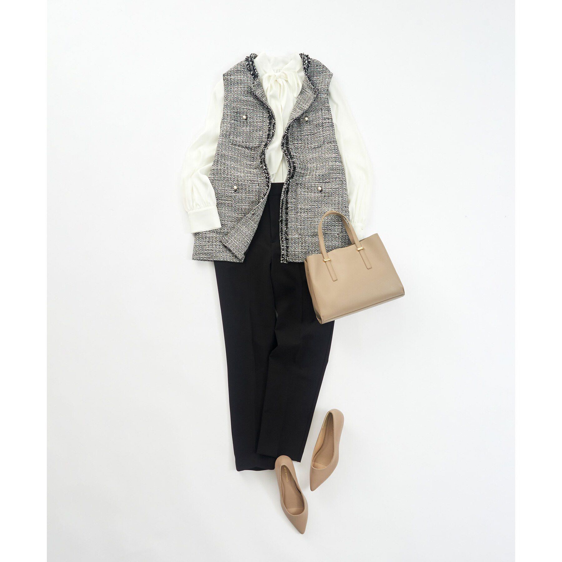 OPAQUE.CLIP「《通勤・セレモニー対応》ボウタイブラウス【洗濯機洗い可】」|シャツ・ブラウス|