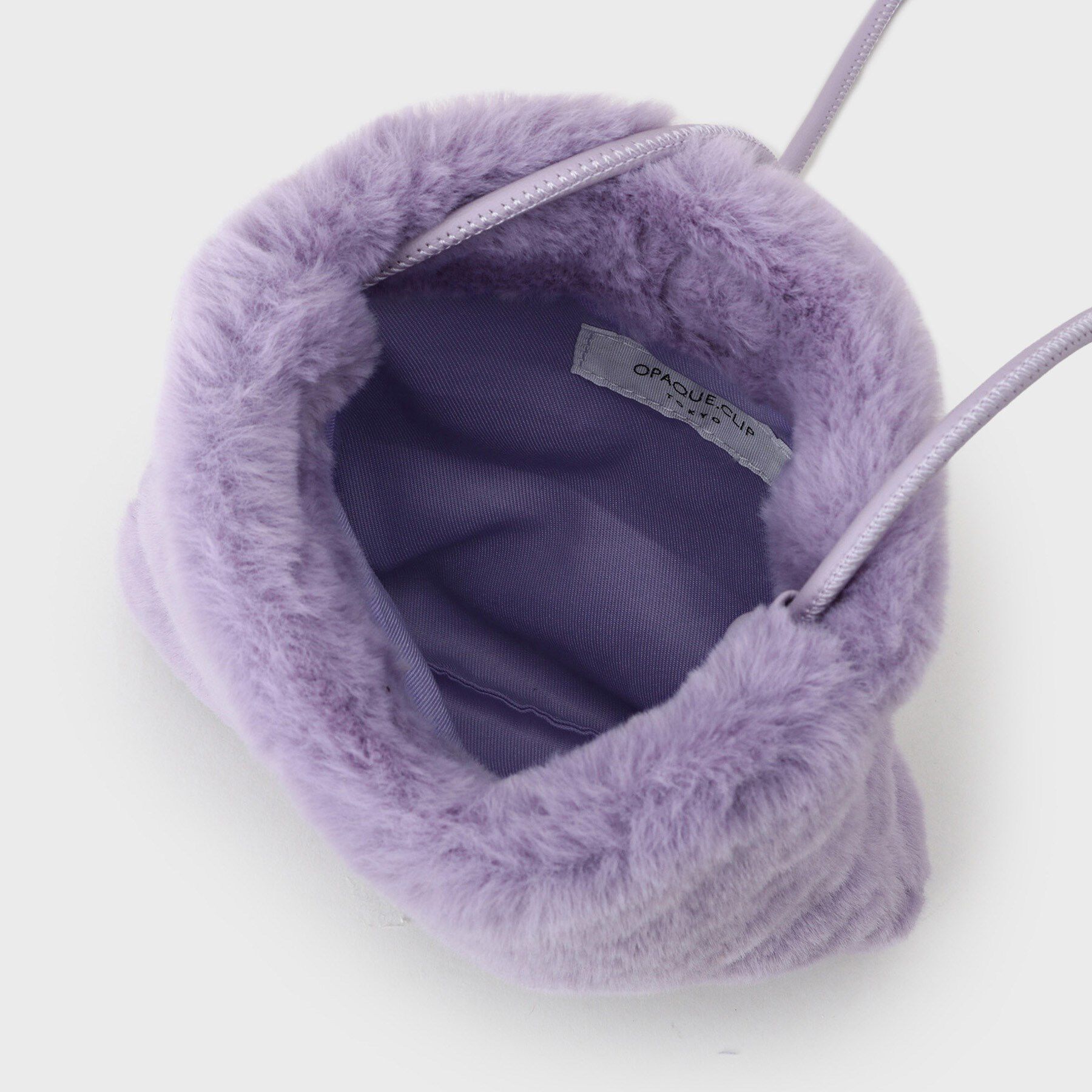 OPAQUE.CLIP「【11色展開】フェイクファースクエアミニポシェット」|ショルダー・メッセンジャー|