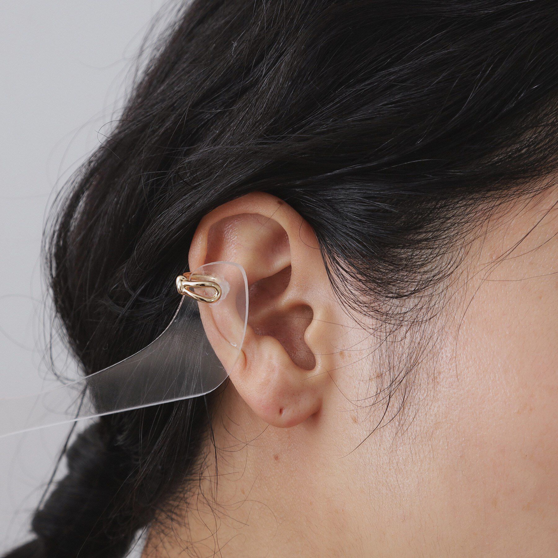 OPAQUE.CLIP「ビジュー&times;メタル 2個SETイヤカフ」|イヤリング|