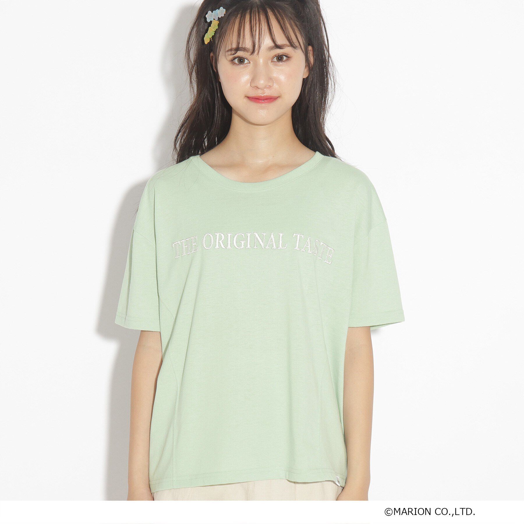 PINK-latte「【マリオンクレープ/ニコラ掲載商品】マリオンクレープコラボTシャツ」|Tシャツ・カットソー|