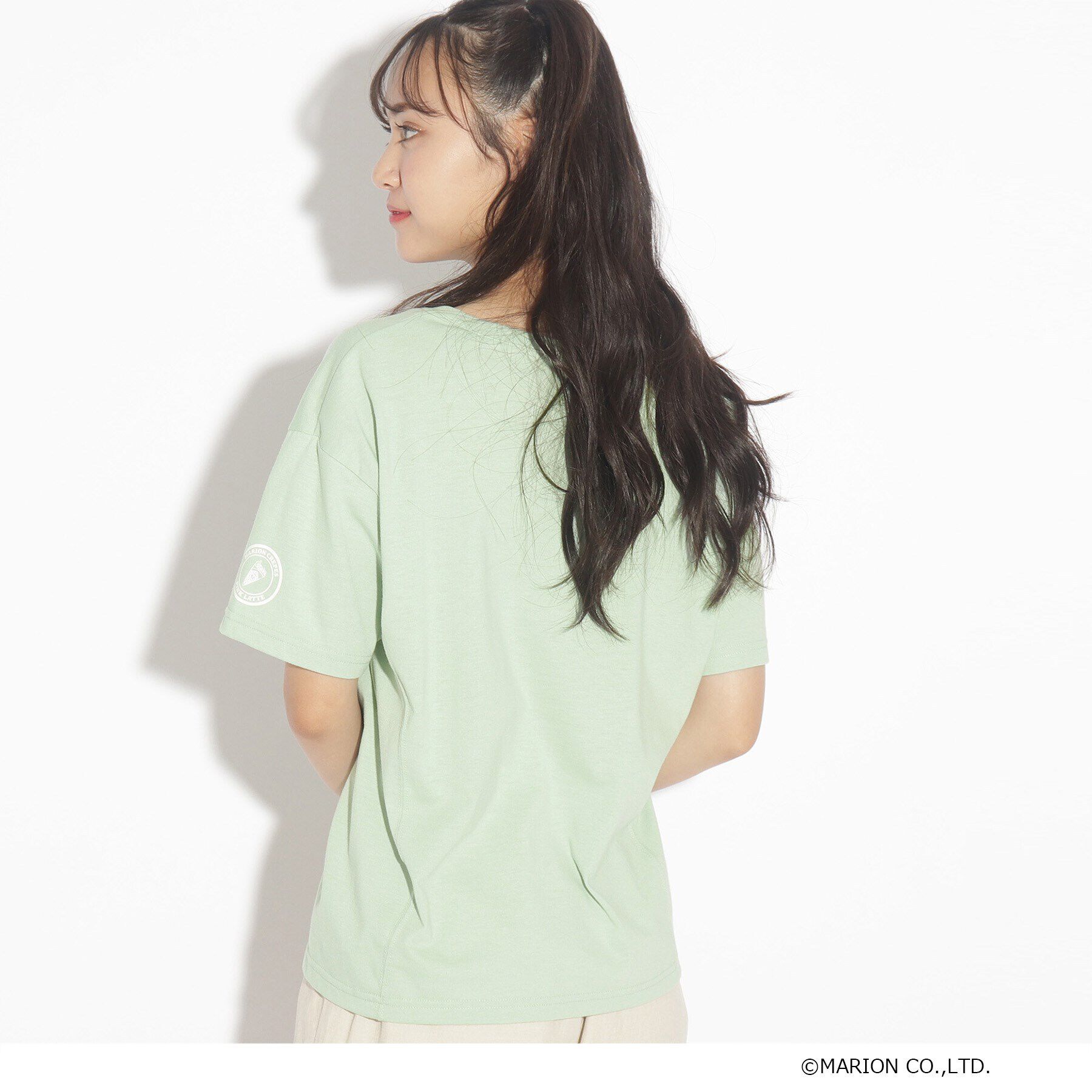 PINK-latte「【マリオンクレープ/ニコラ掲載商品】マリオンクレープコラボTシャツ」|Tシャツ・カットソー|