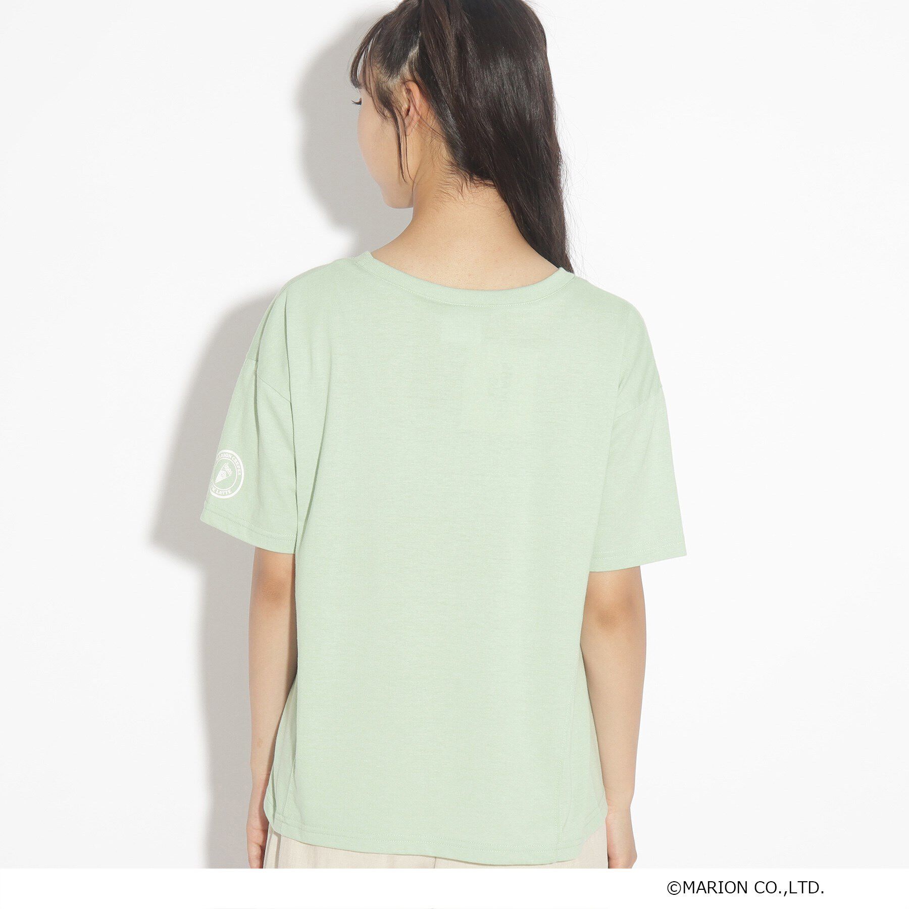 PINK-latte「【マリオンクレープ/ニコラ掲載商品】マリオンクレープコラボTシャツ」|Tシャツ・カットソー|