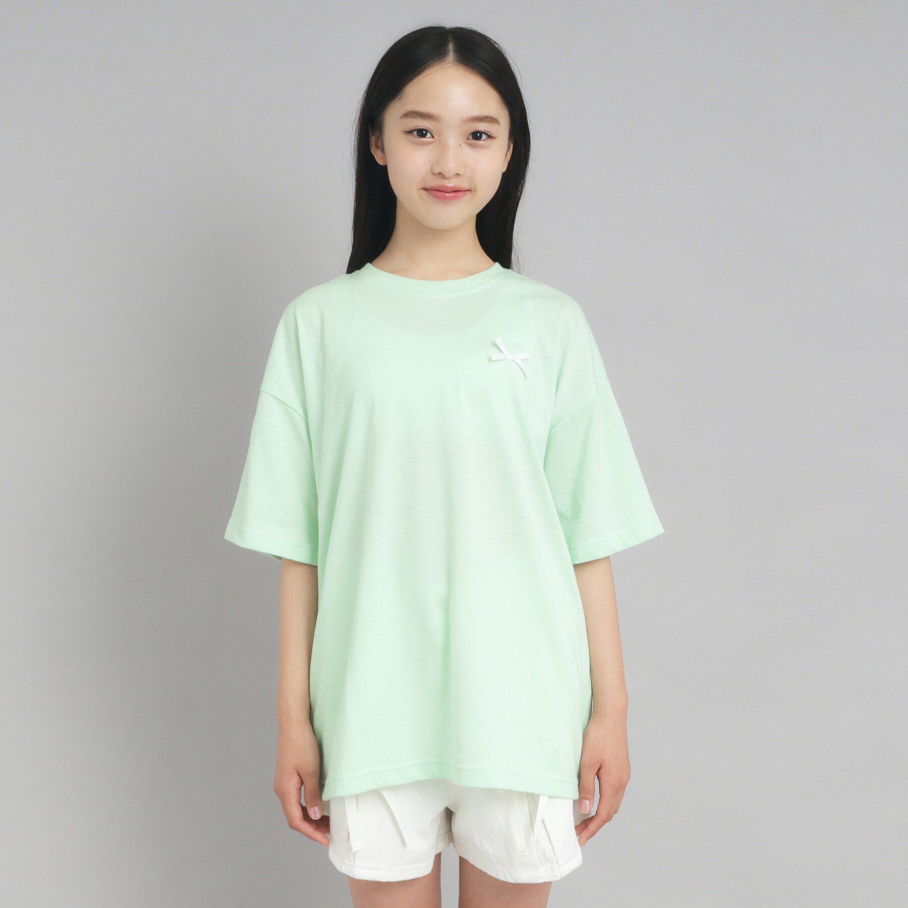 PINK-latte「【130cmあり】バックフォトプリントTシャツ」|Tシャツ・カットソー|