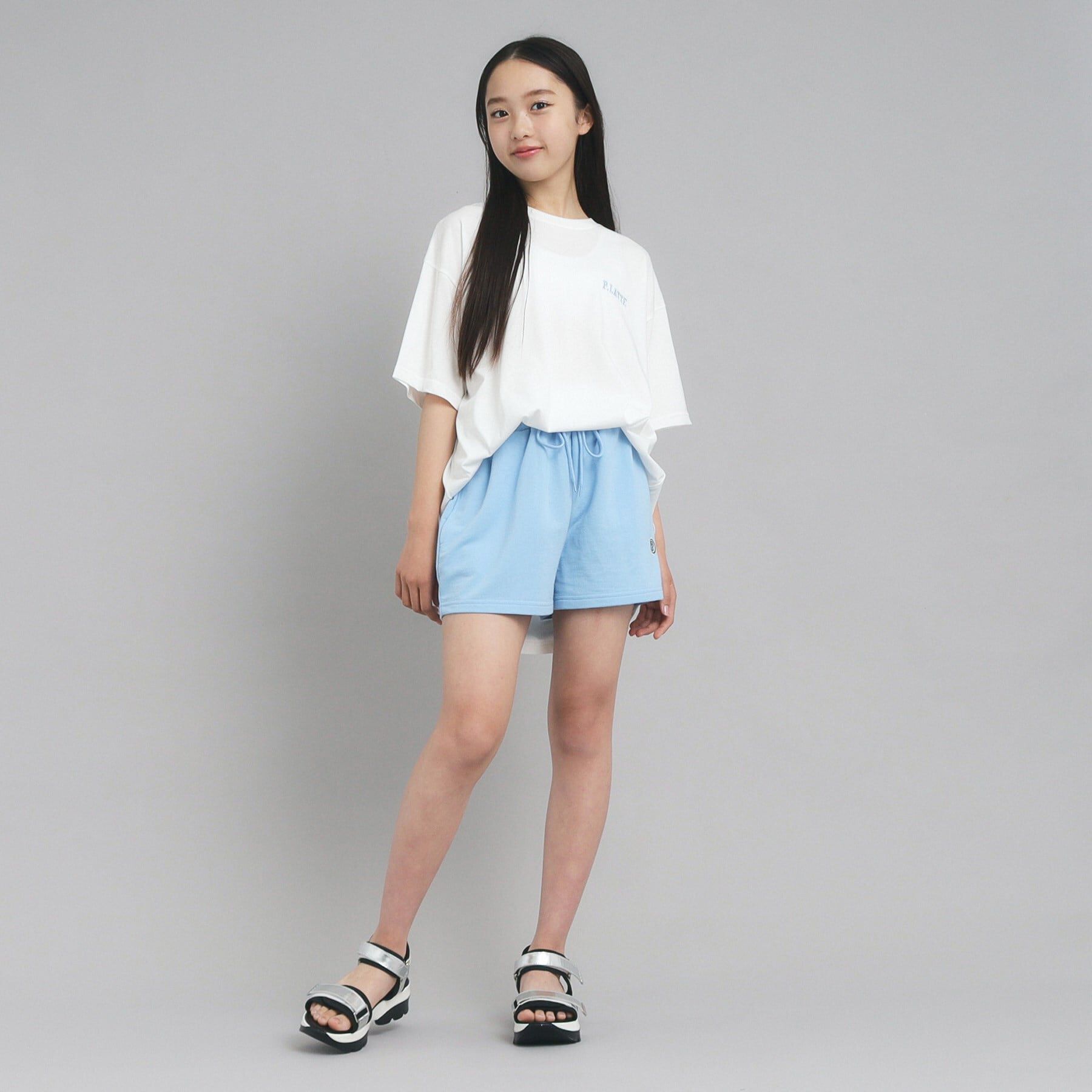 PINK-latte「【接触冷感/130cmあり】ピンクマテTシャツ」|Tシャツ・カットソー|