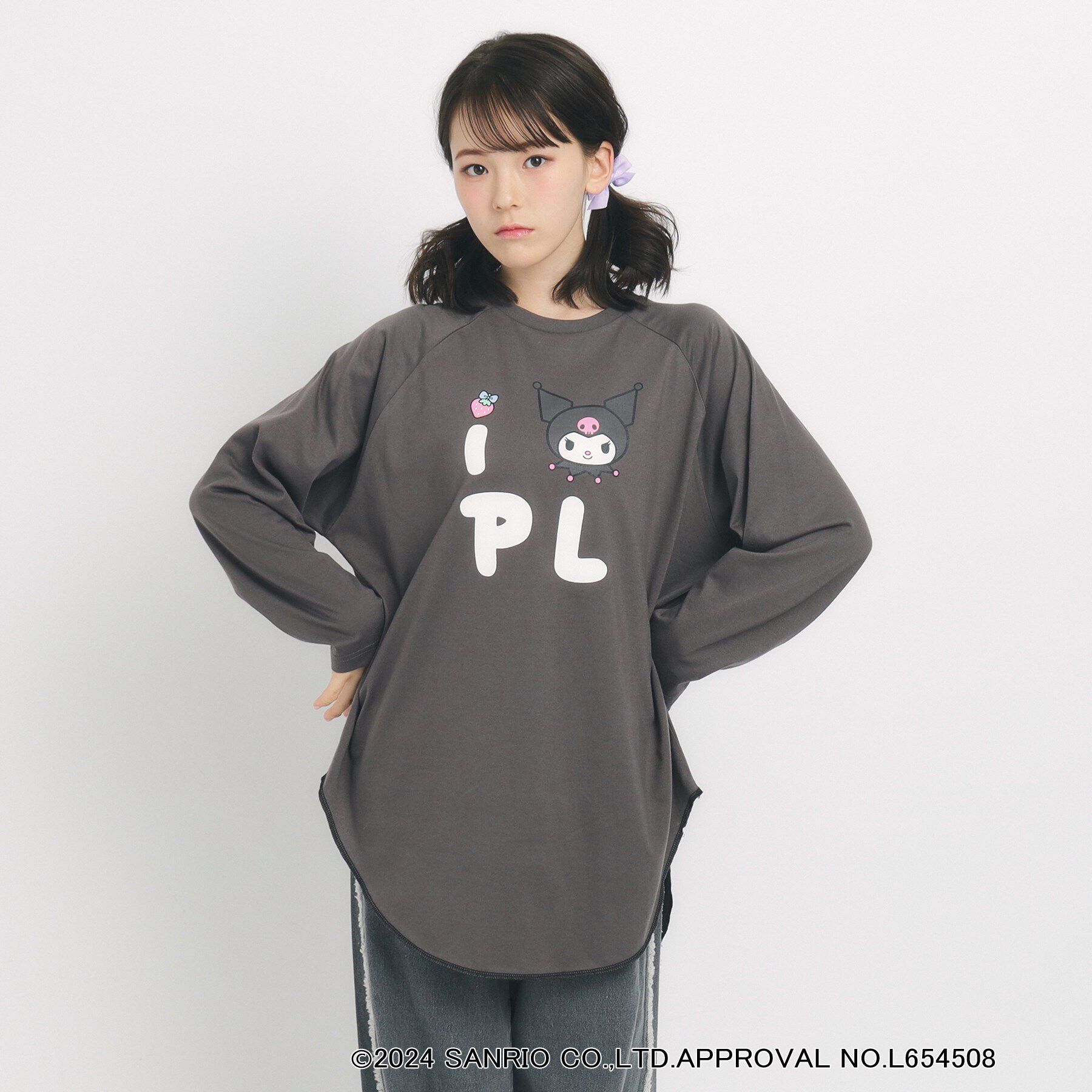 PINK-latte「【サンリオコラボ】ラグランロンT」|Tシャツ・カットソー|