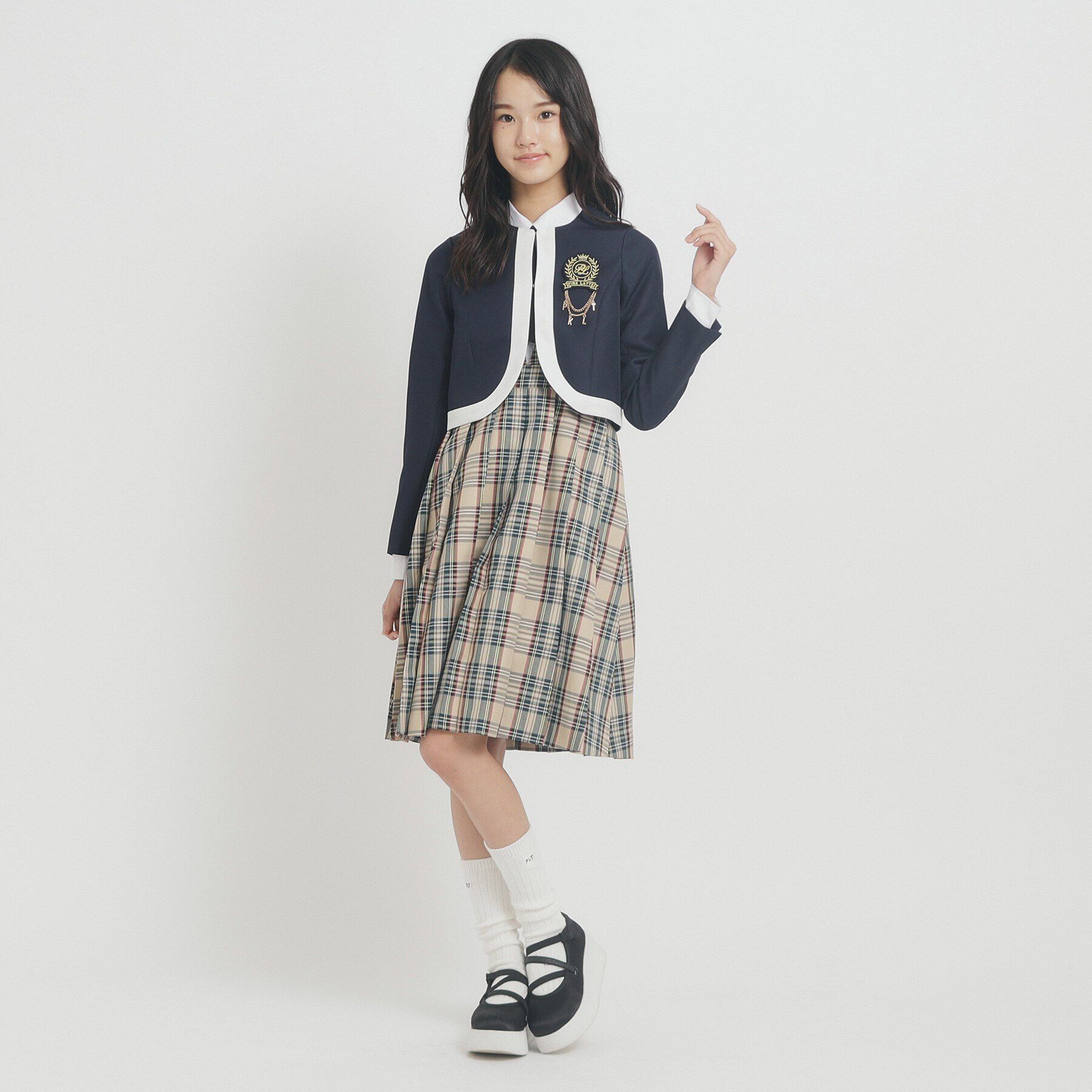 PINK-latte「【オケージョン・フォーマル】ボレロジャケット」|ノーカラージャケット|