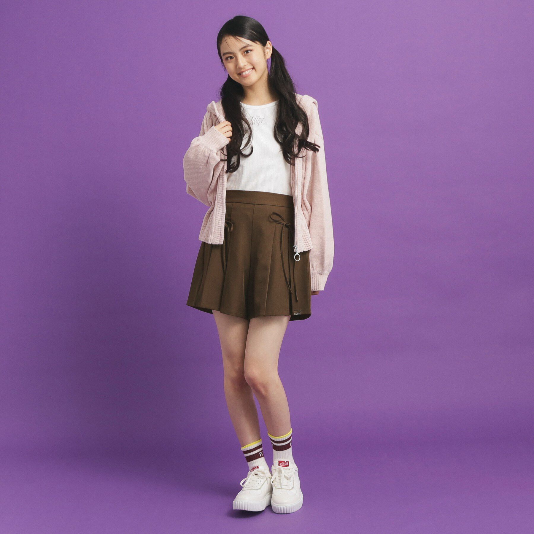 PINK-latte「リボンキュロットパンツ」|キュロット|