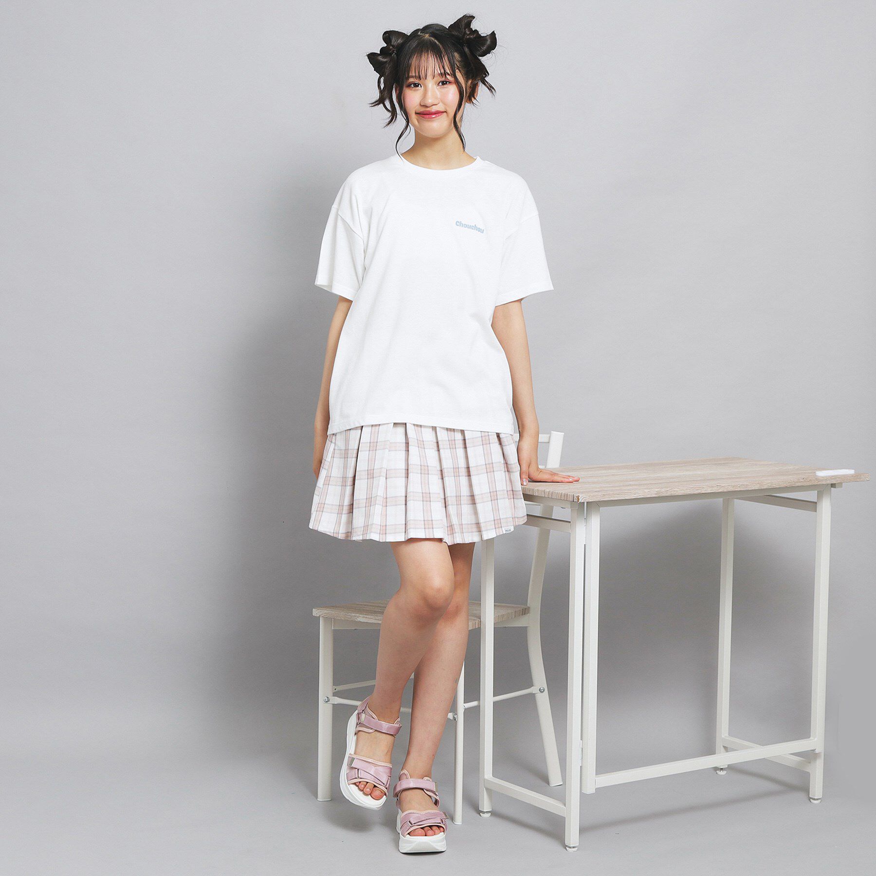 PINK-latte「ペアくまちゃんビッグTシャツ」|Tシャツ・カットソー|