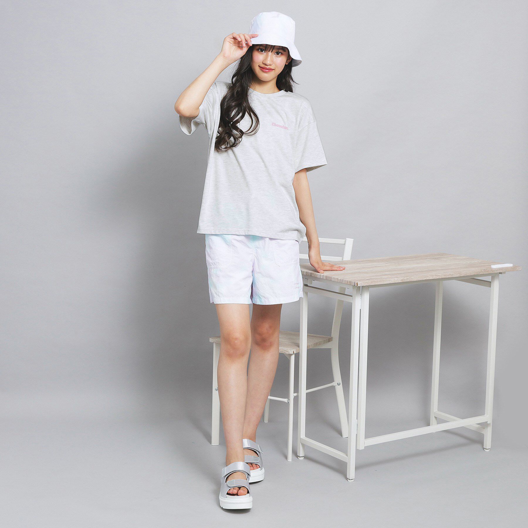 PINK-latte「ペアくまちゃんビッグTシャツ」|Tシャツ・カットソー|