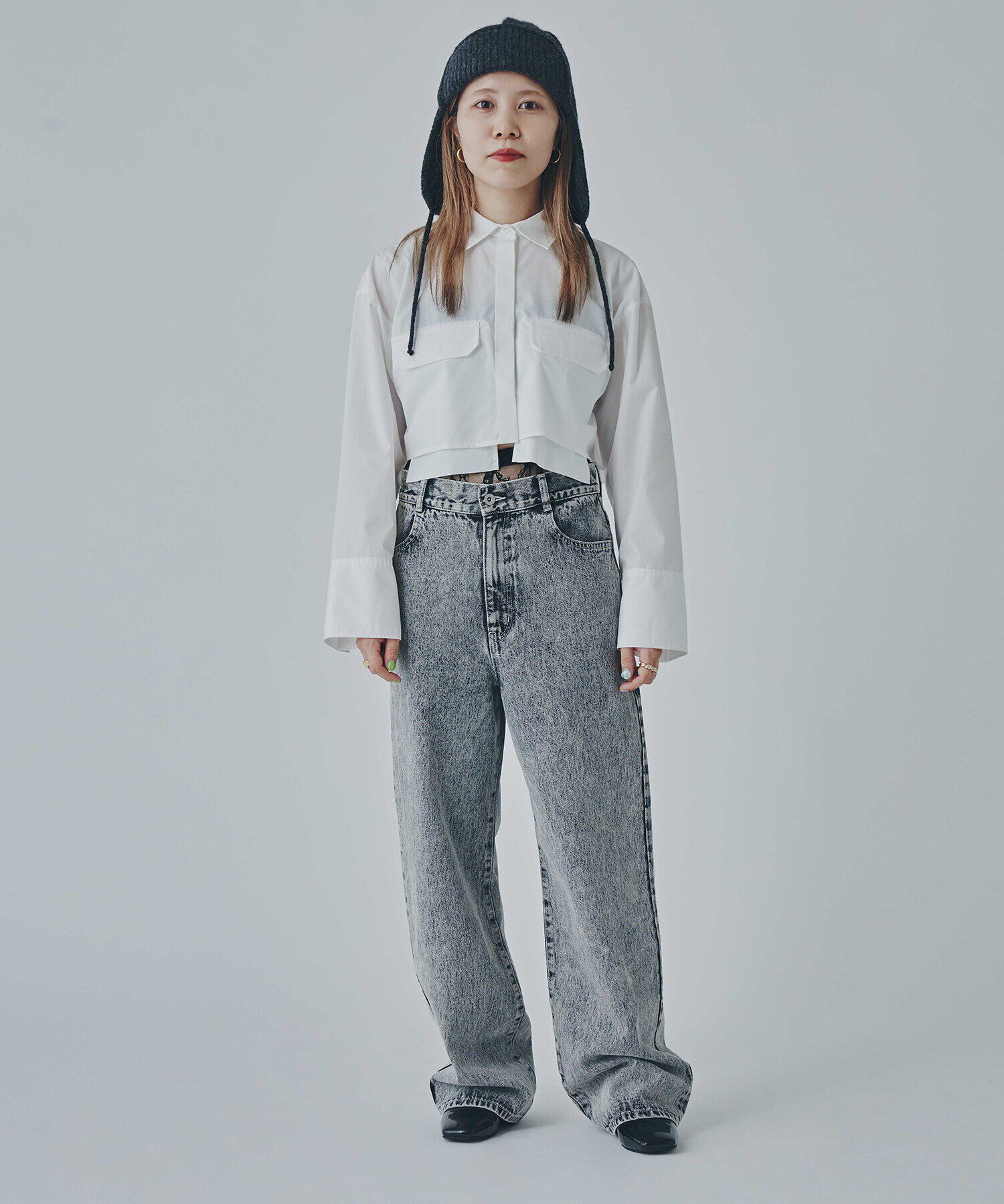  「ワイドストレートデニムパンツ《S Size Line》」|その他|ブリーチグレ