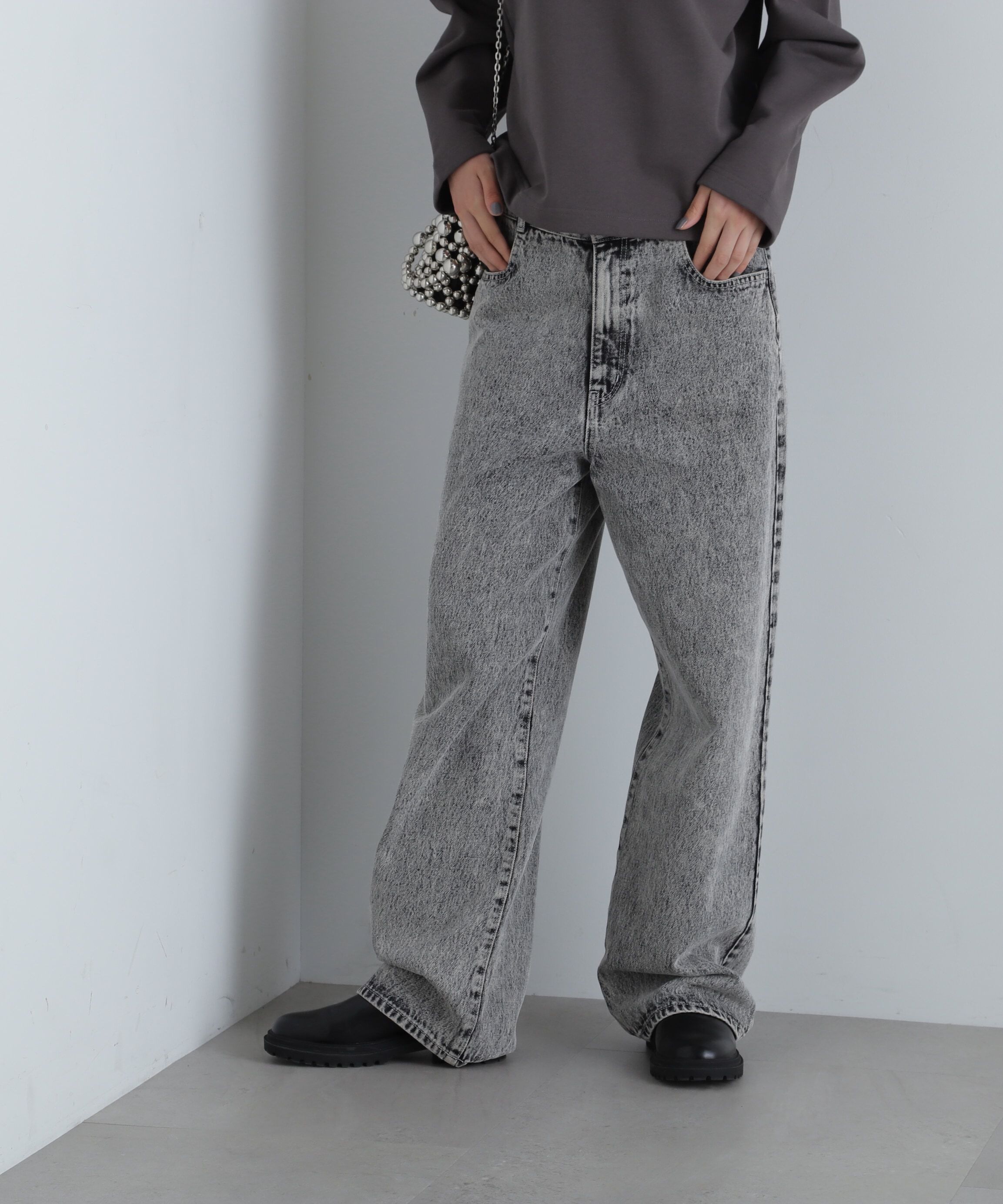  「ワイドストレートデニムパンツ《S Size Line》」|その他|