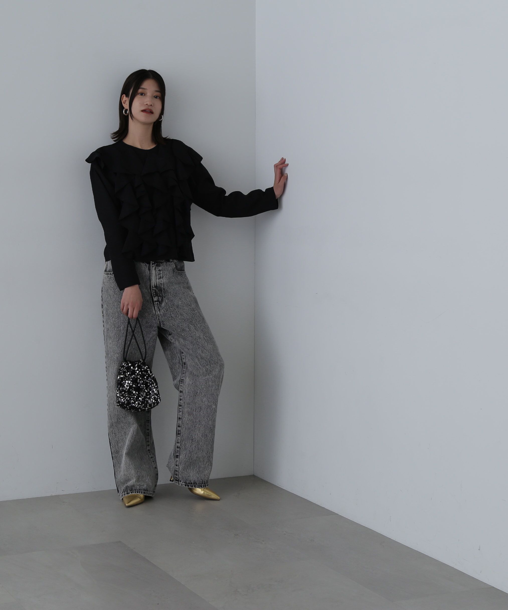  「ワイドストレートデニムパンツ《S Size Line》」|その他|