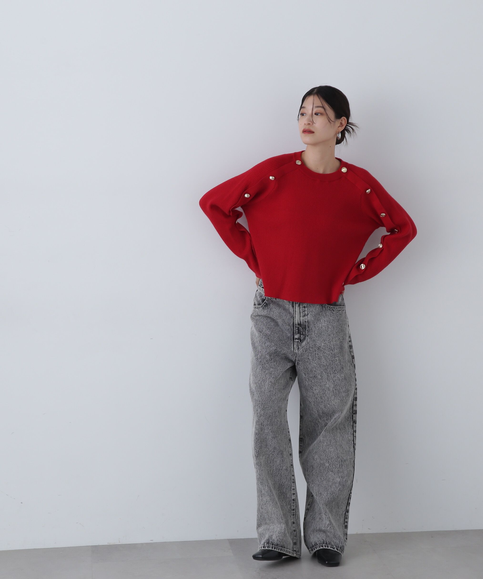  「ワイドストレートデニムパンツ《S Size Line》」|その他|