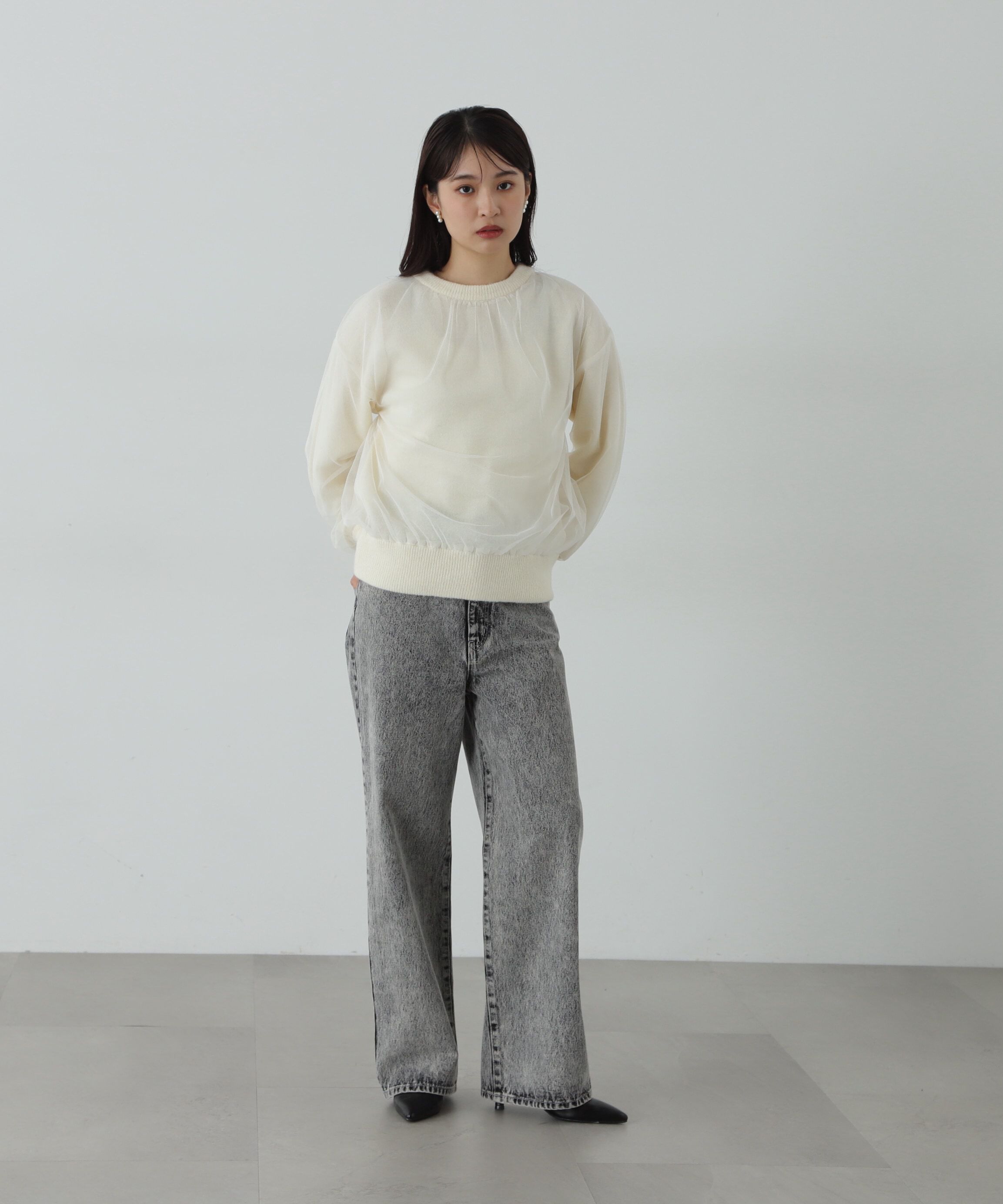  「ワイドストレートデニムパンツ《S Size Line》」|その他|