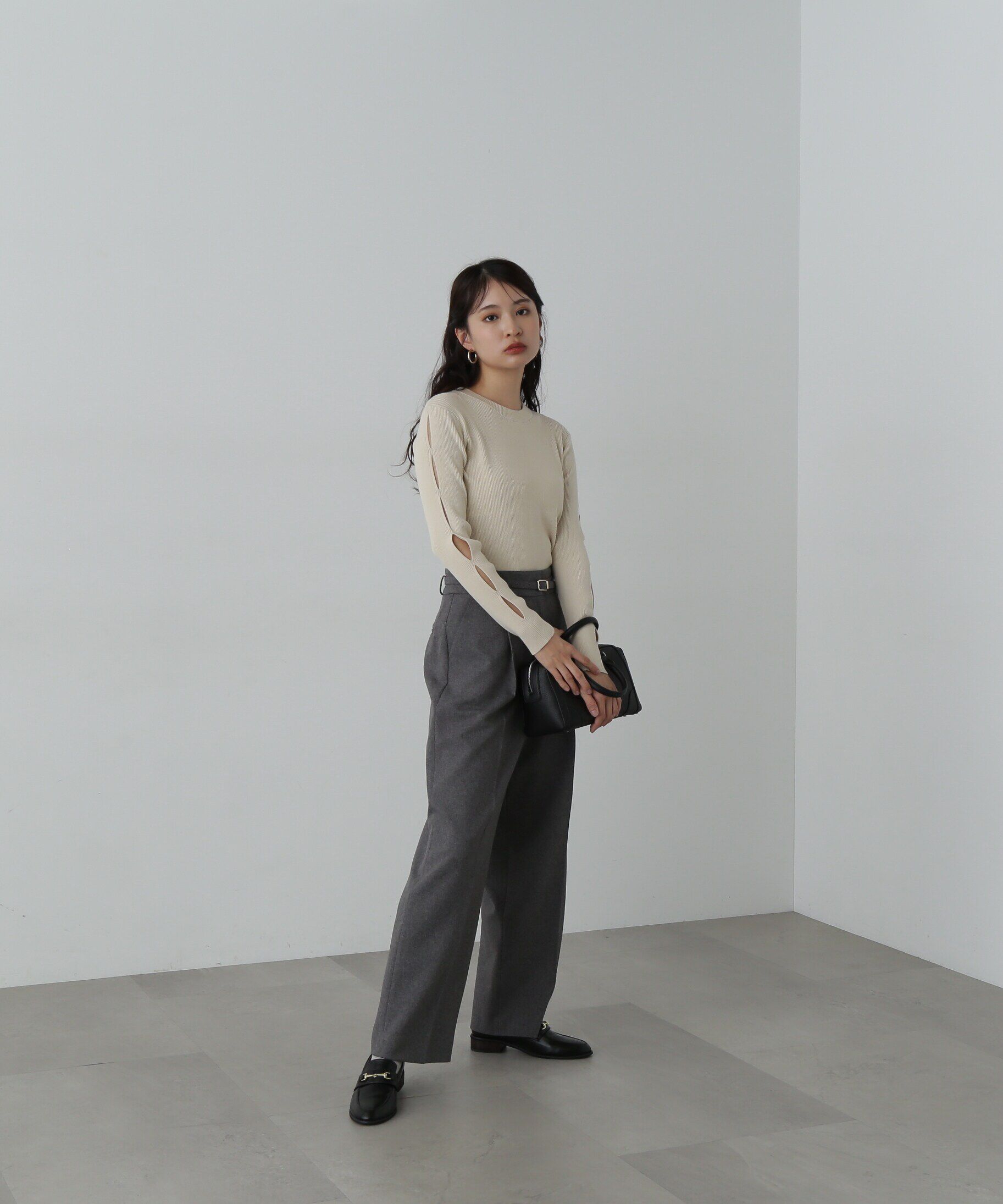  「センタープレスベルト付ワイドパンツ《S Size Line》」|その他|