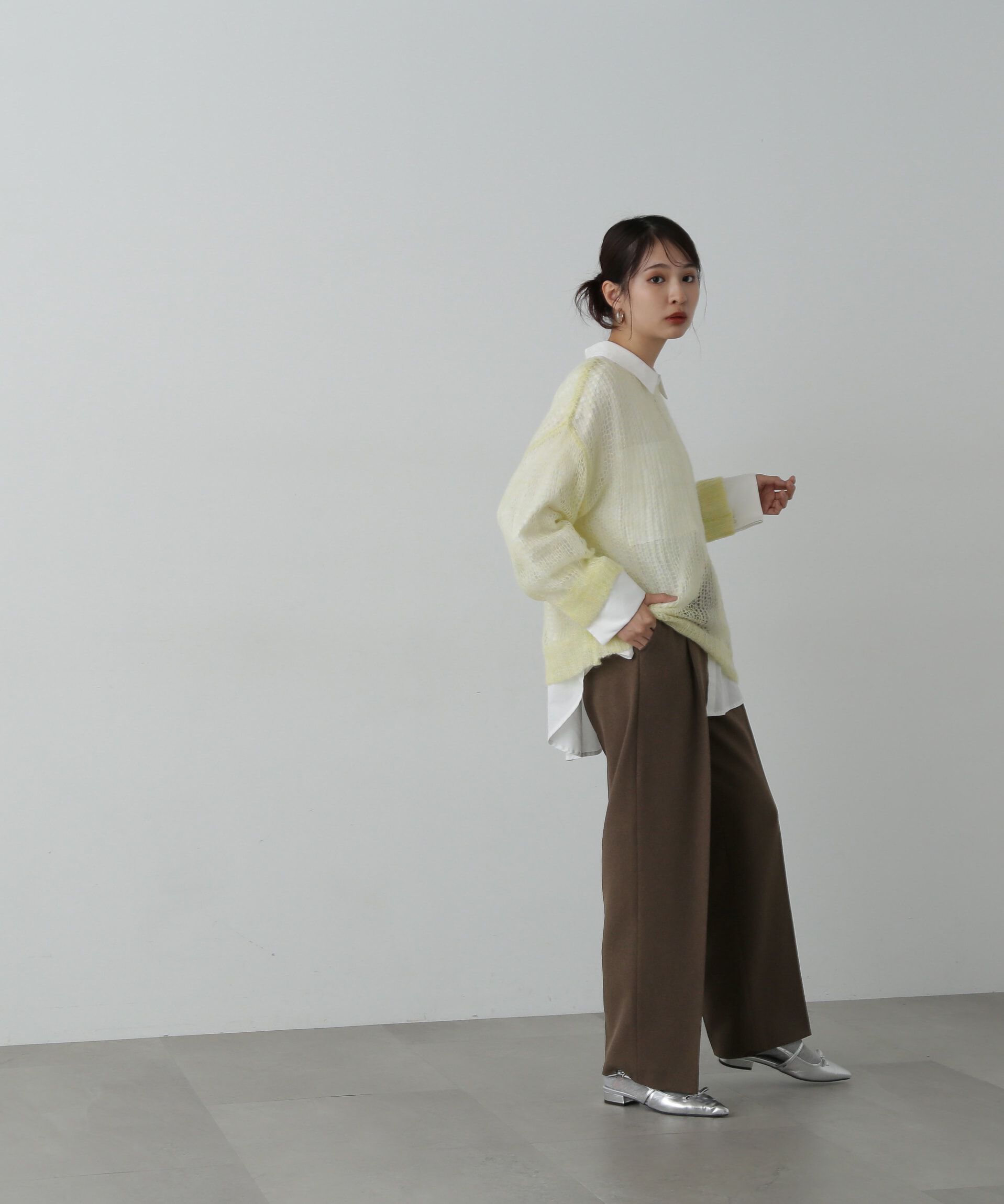  「センタープレスベルト付ワイドパンツ《S Size Line》」|その他|