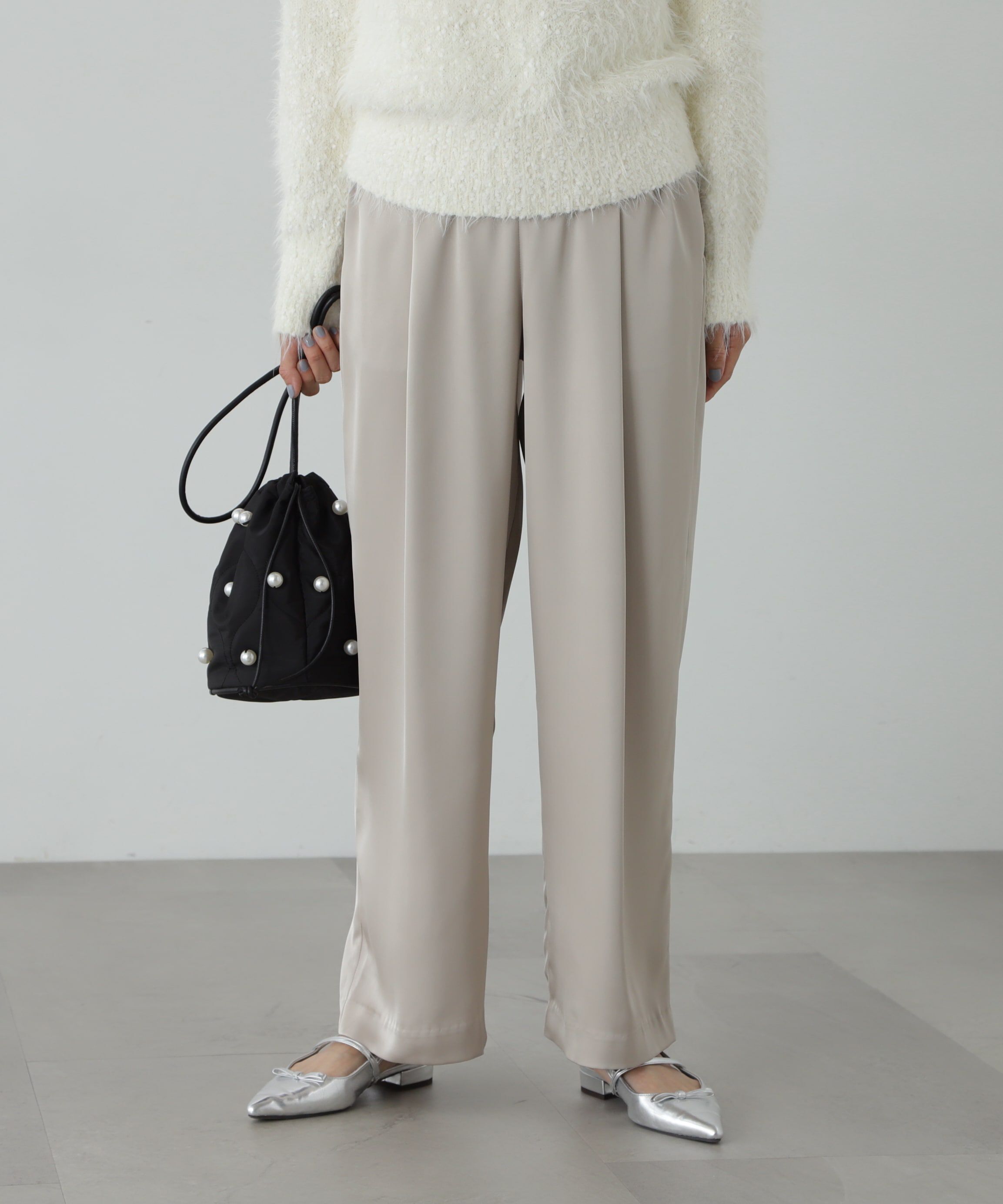  「イージーサテンワイドパンツ《S Size Line》」|その他|