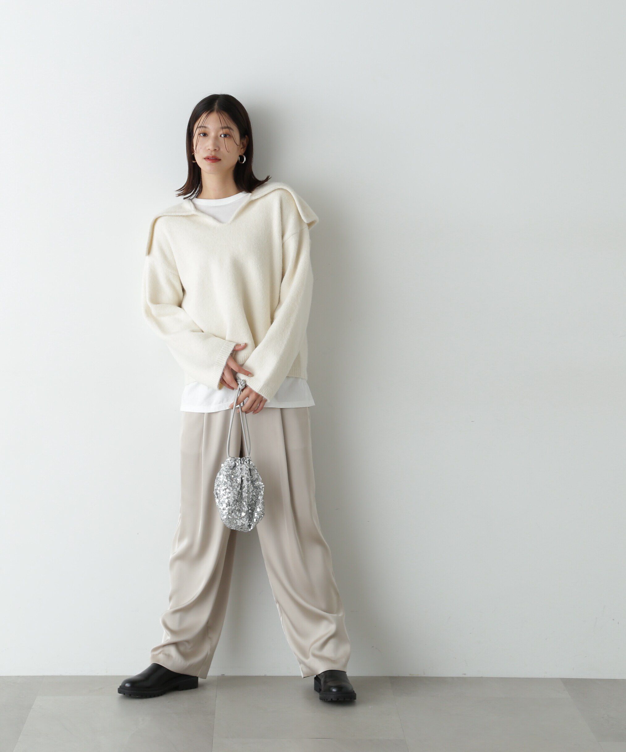  「イージーサテンワイドパンツ《S Size Line》」|その他|