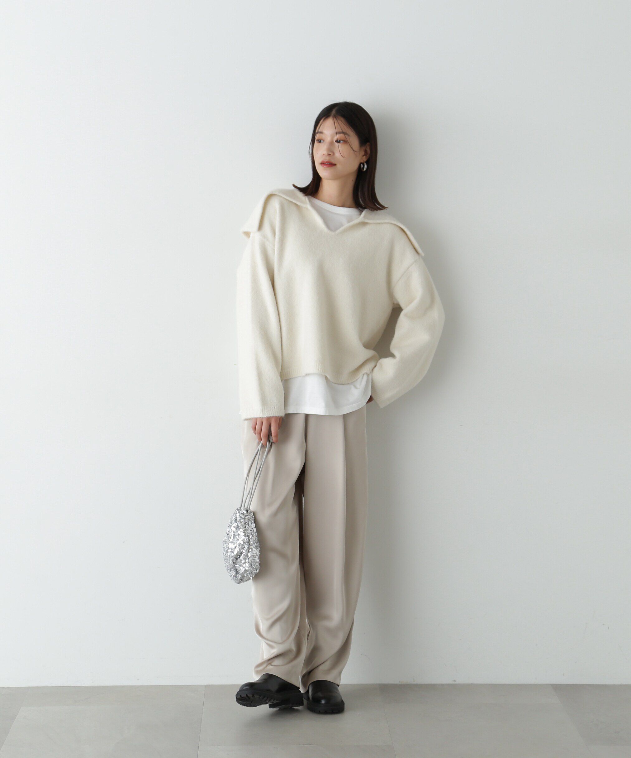  「イージーサテンワイドパンツ《S Size Line》」|その他|