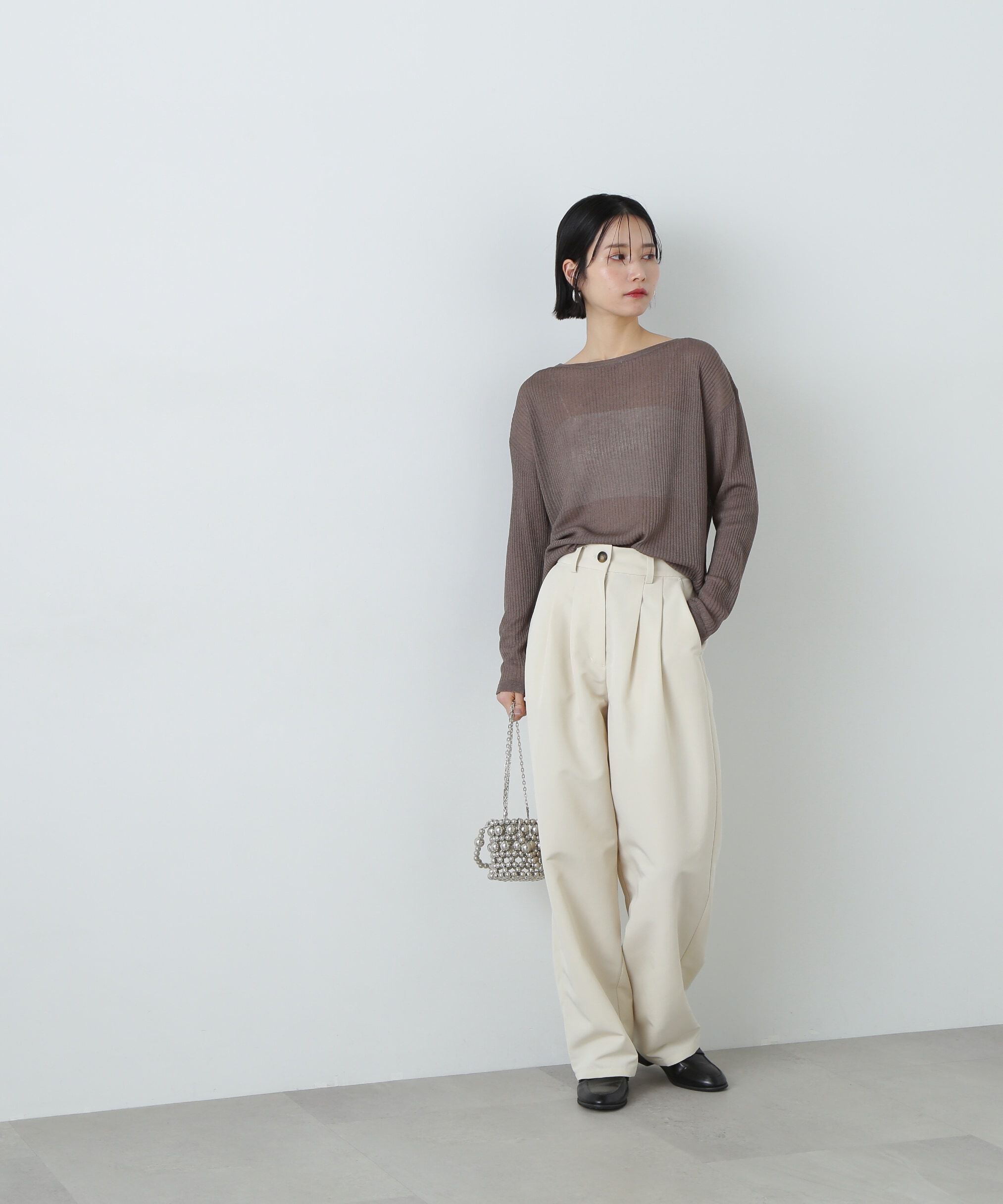  「シアーリブゆるニット」|ニット・セーター|