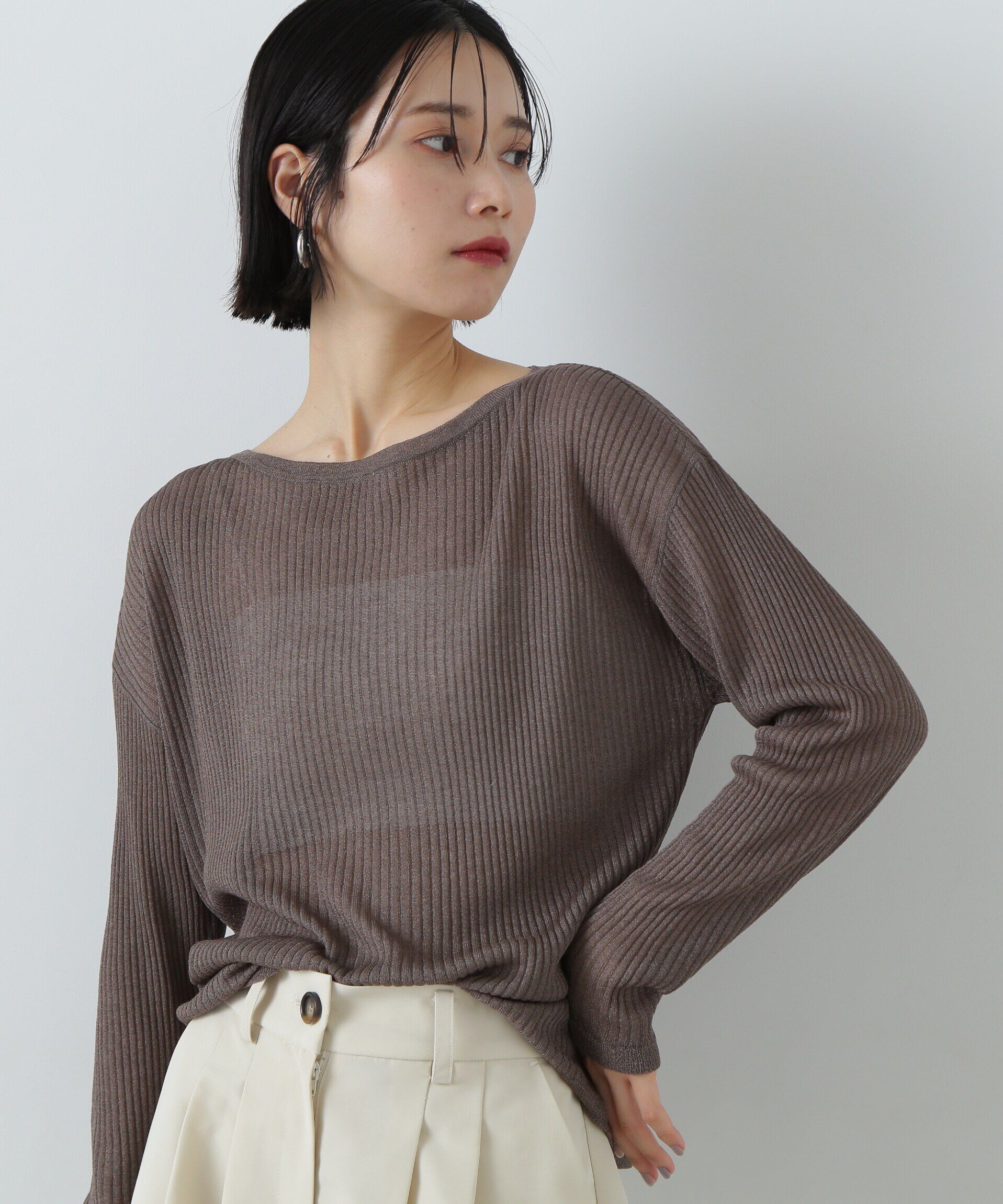  「シアーリブゆるニット」|ニット・セーター|