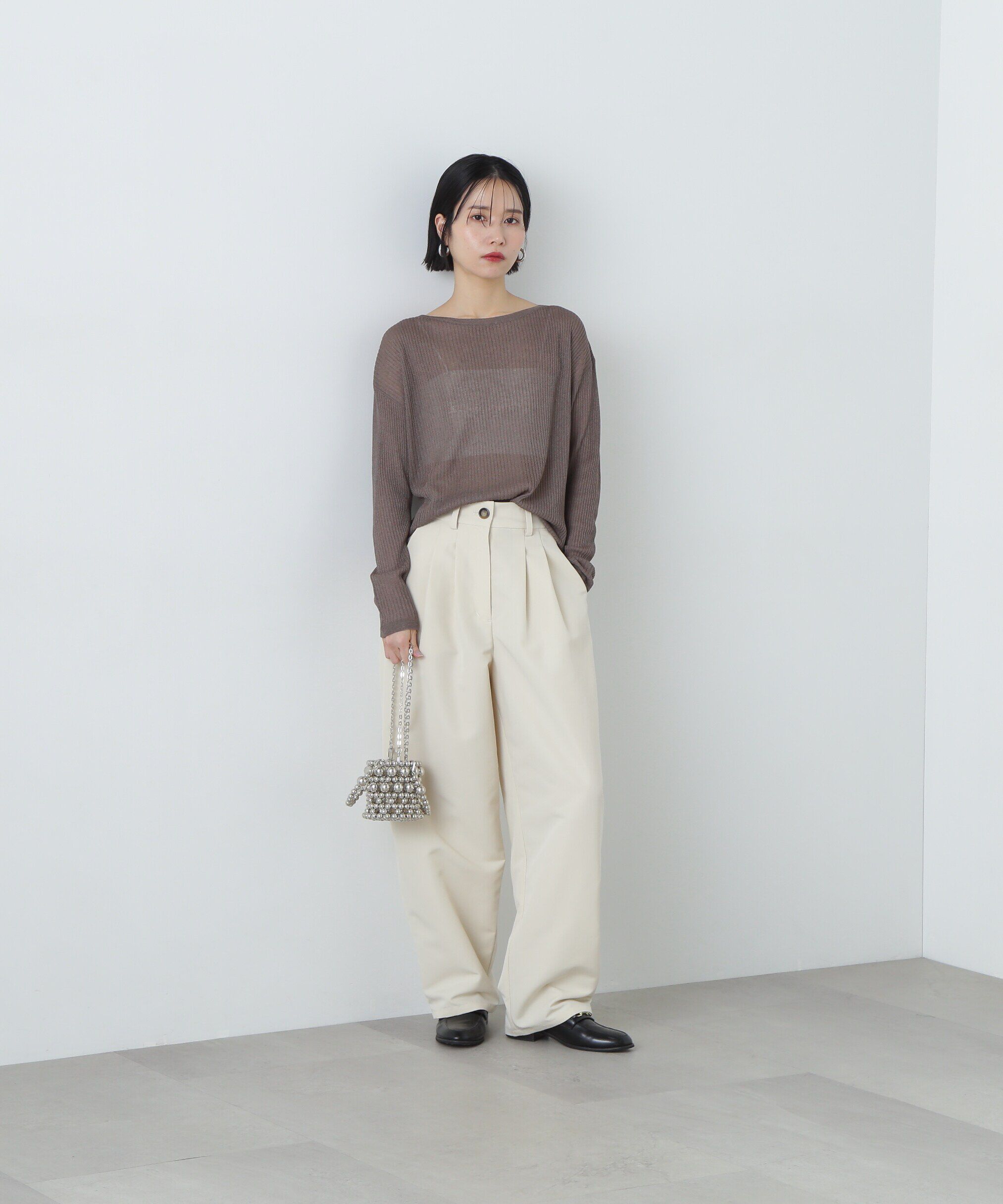  「シアーリブゆるニット」|ニット・セーター|