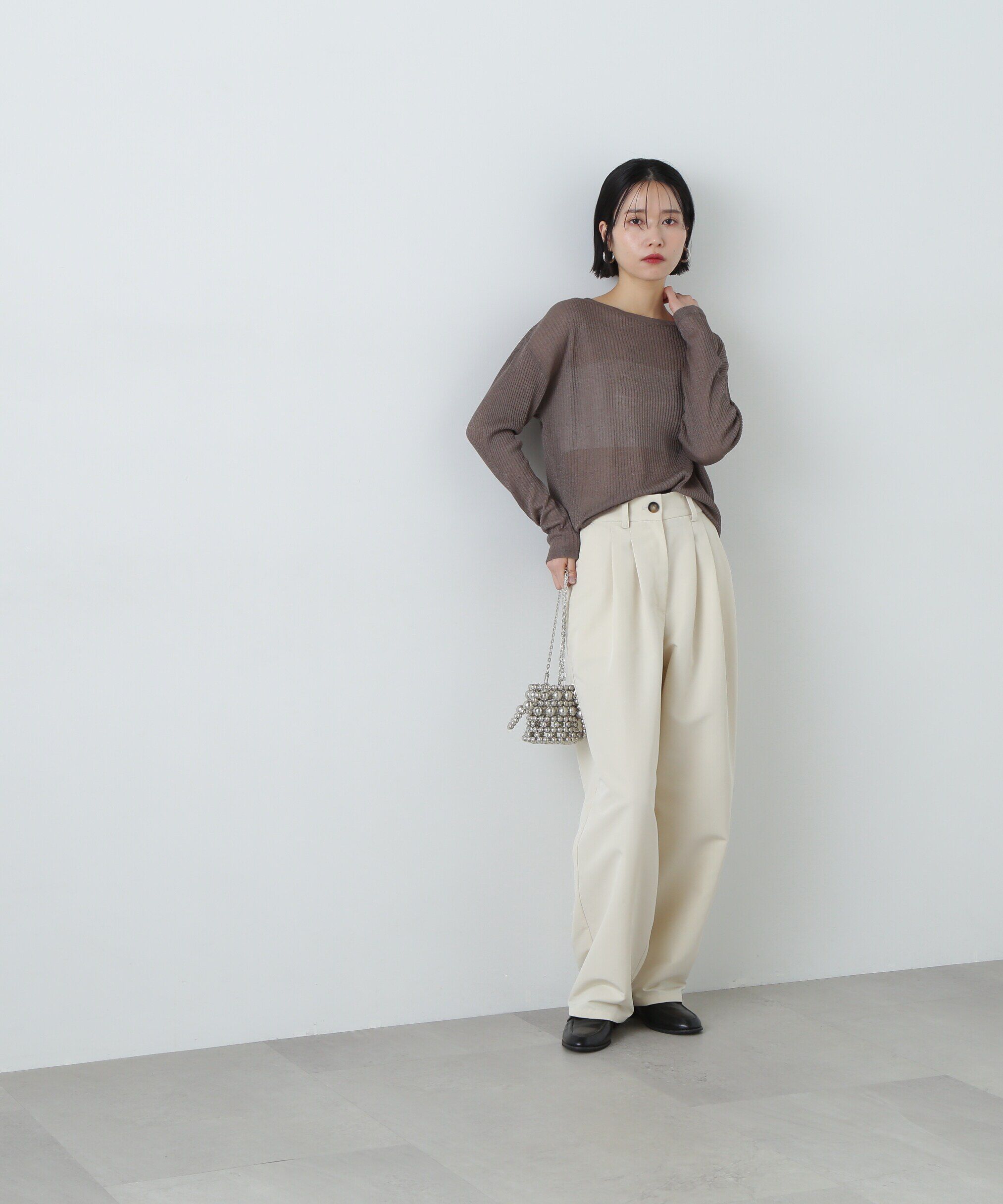  「シアーリブゆるニット」|ニット・セーター|