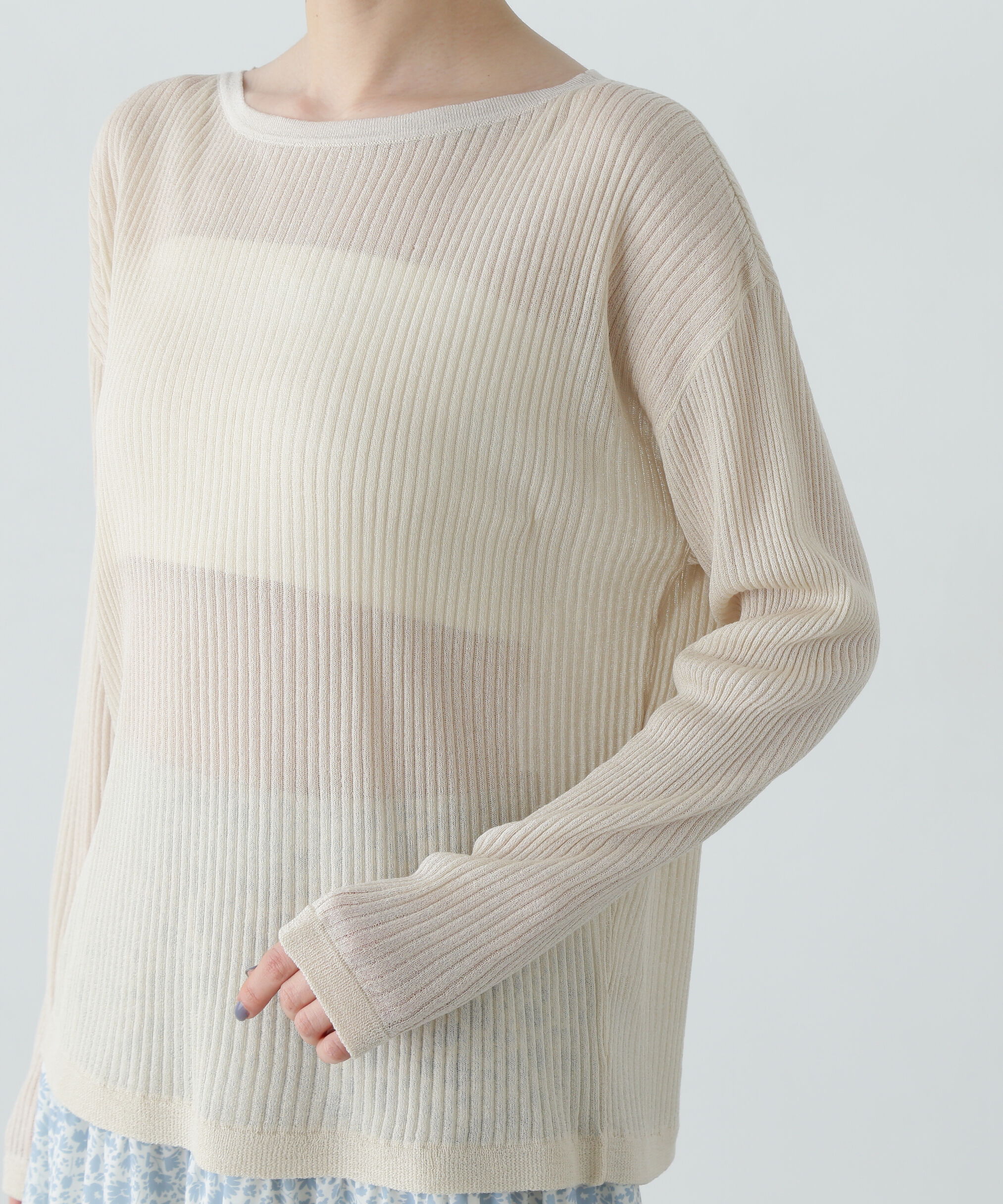  「シアーリブゆるニット」|ニット・セーター|