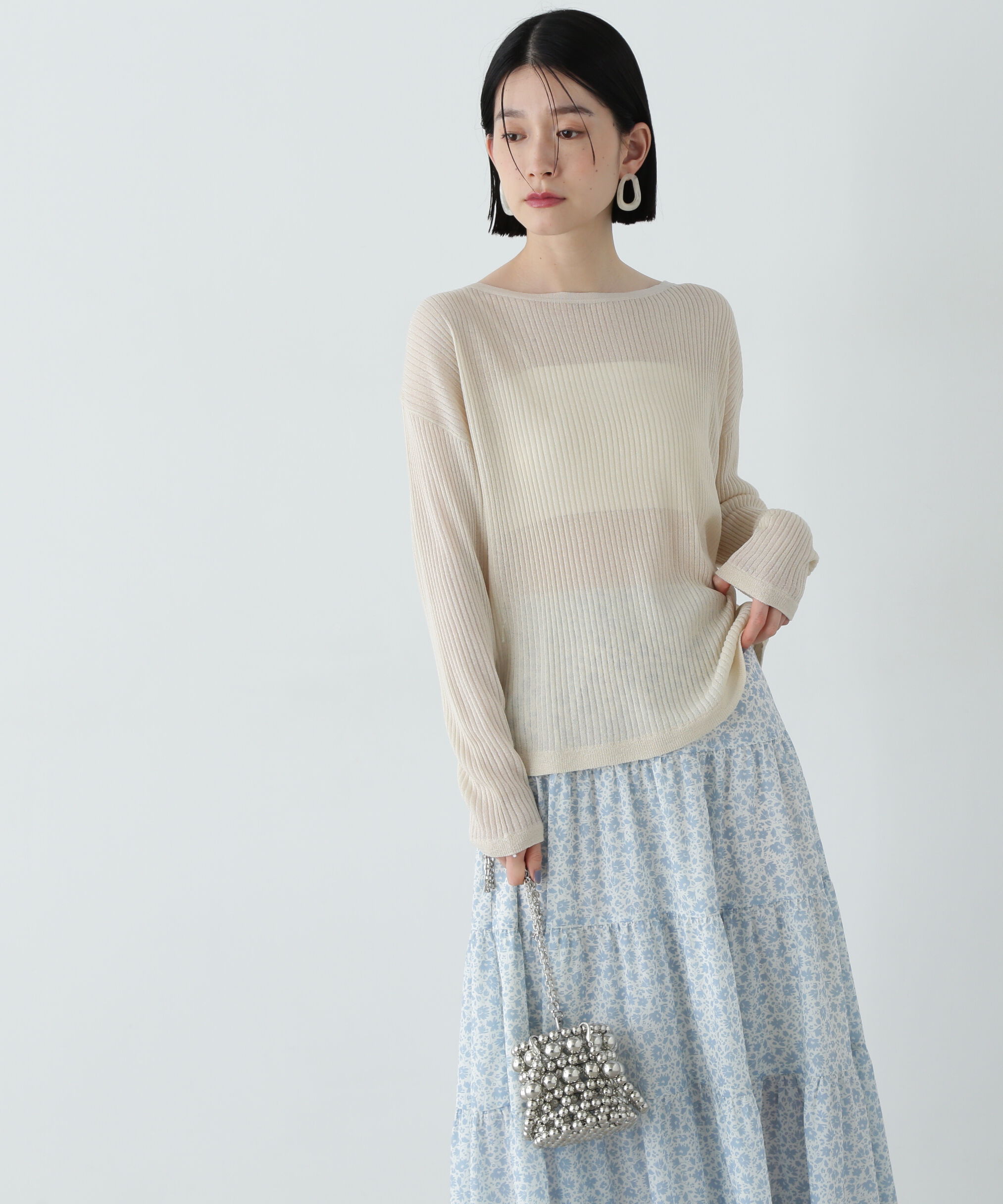  「シアーリブゆるニット」|ニット・セーター|