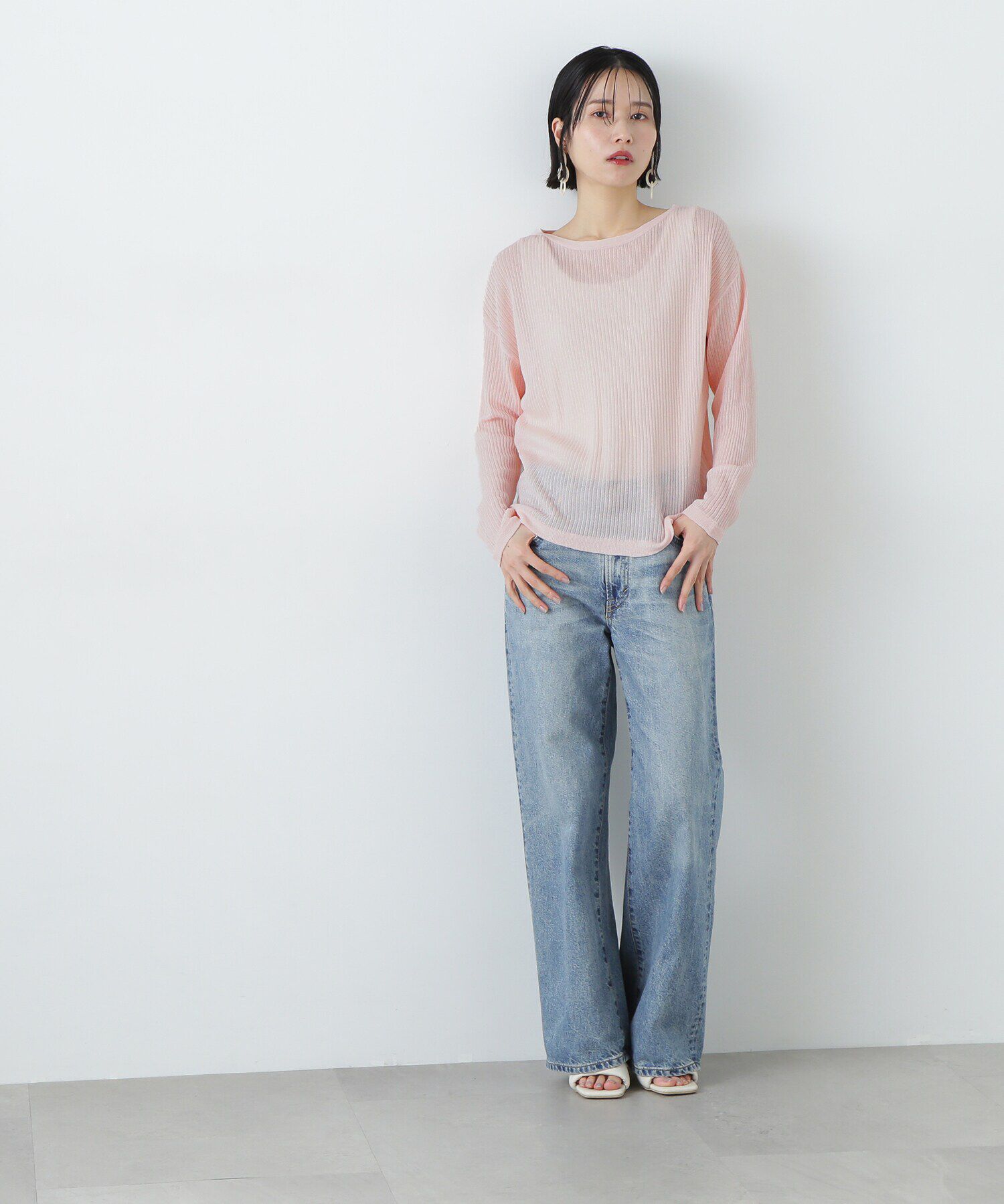  「シアーリブゆるニット」|ニット・セーター|