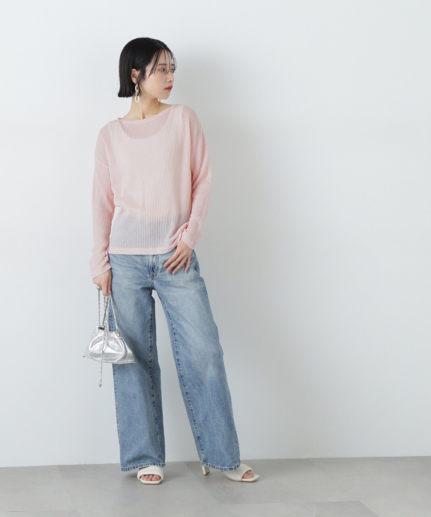  「シアーリブゆるニット」|ニット・セーター|