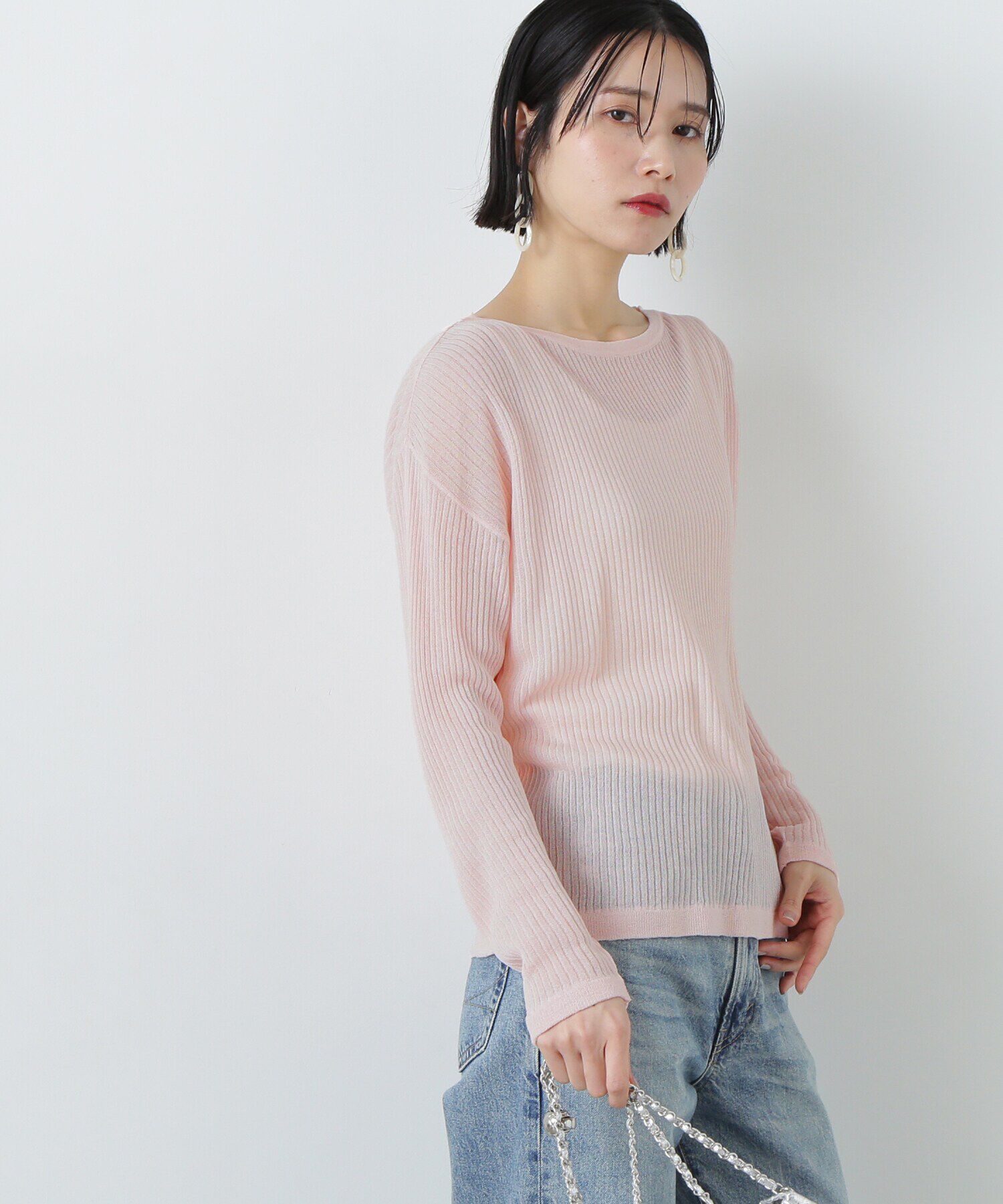  「シアーリブゆるニット」|ニット・セーター|