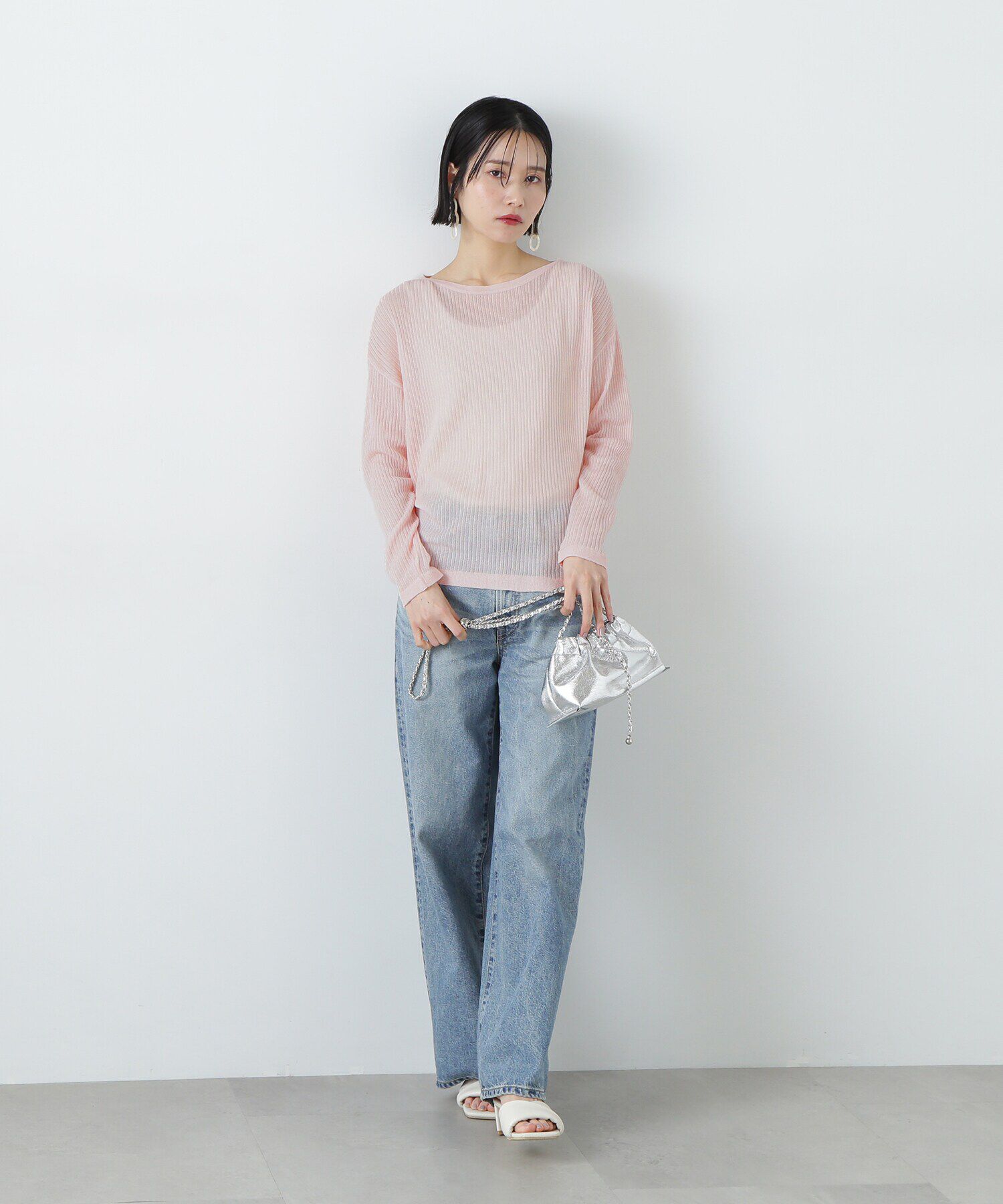  「シアーリブゆるニット」|ニット・セーター|