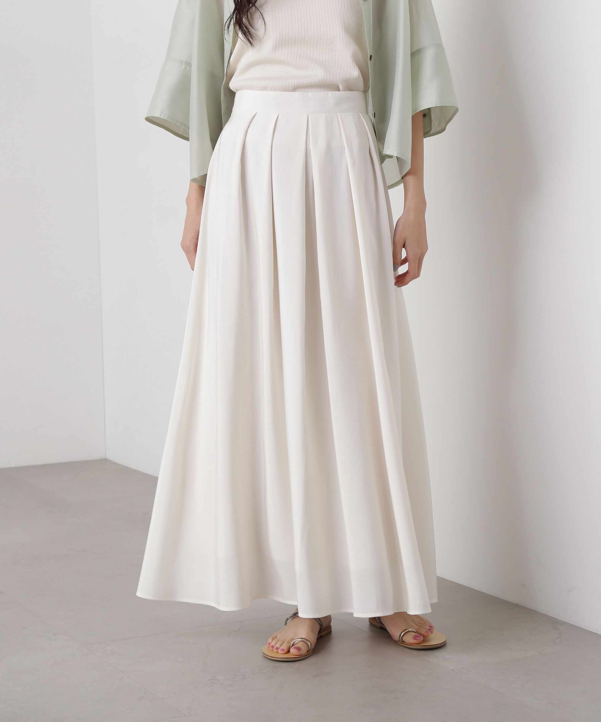  「シアータックフレアスカート」|スカート|オフ1