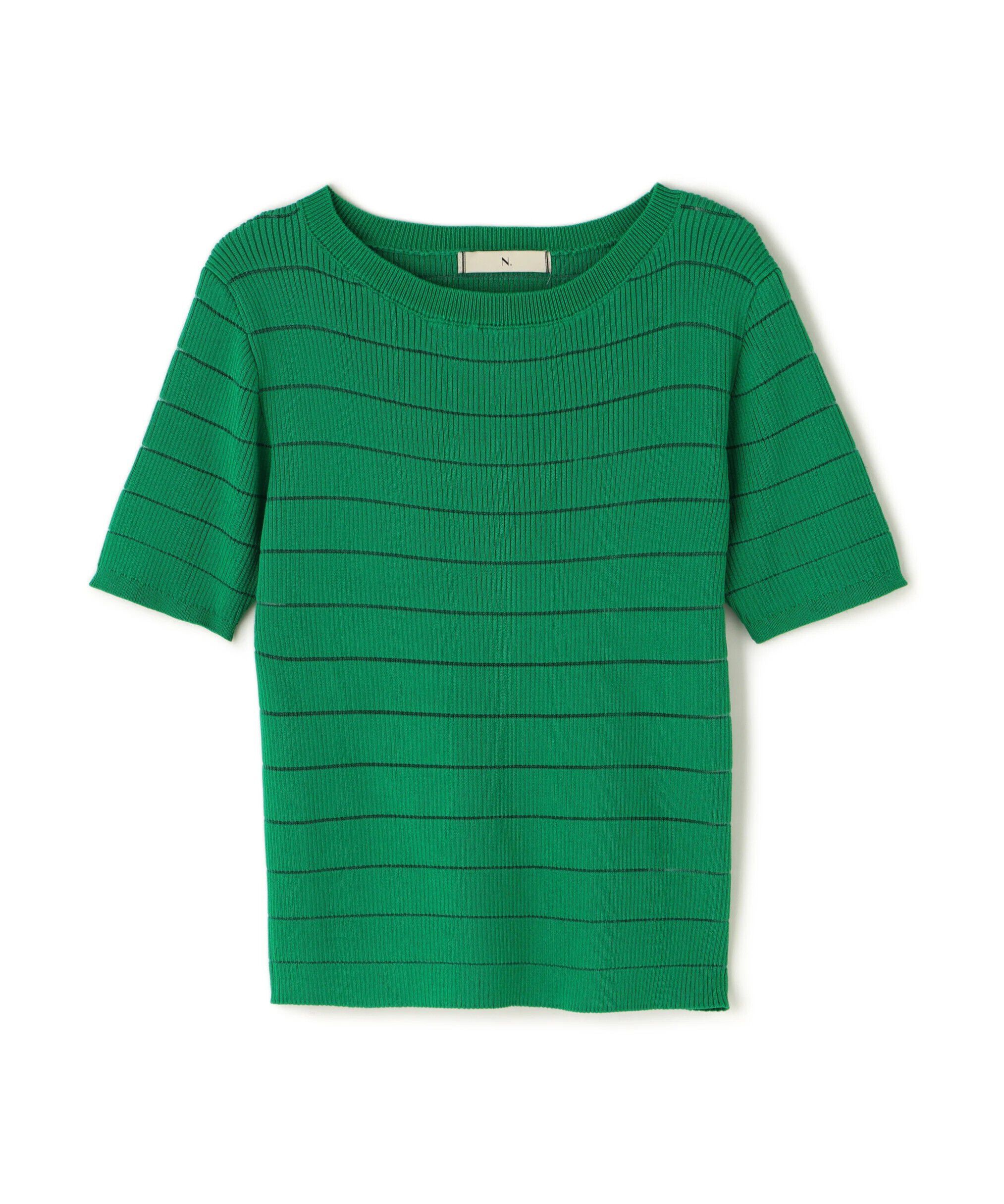  「シアーボーダーリブニット」|ニット・セーター|