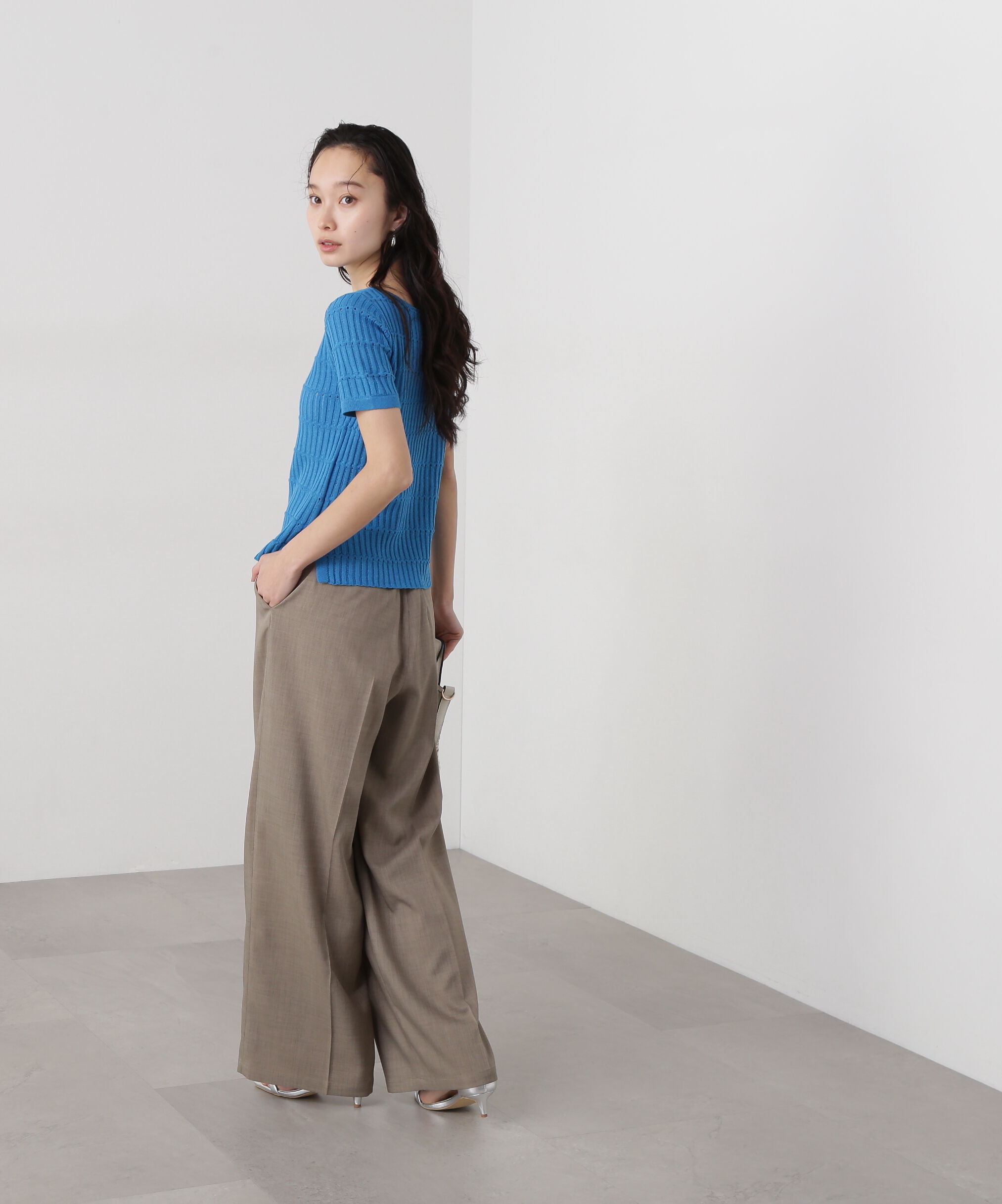  「リネンライクタックパンツ」|その他|