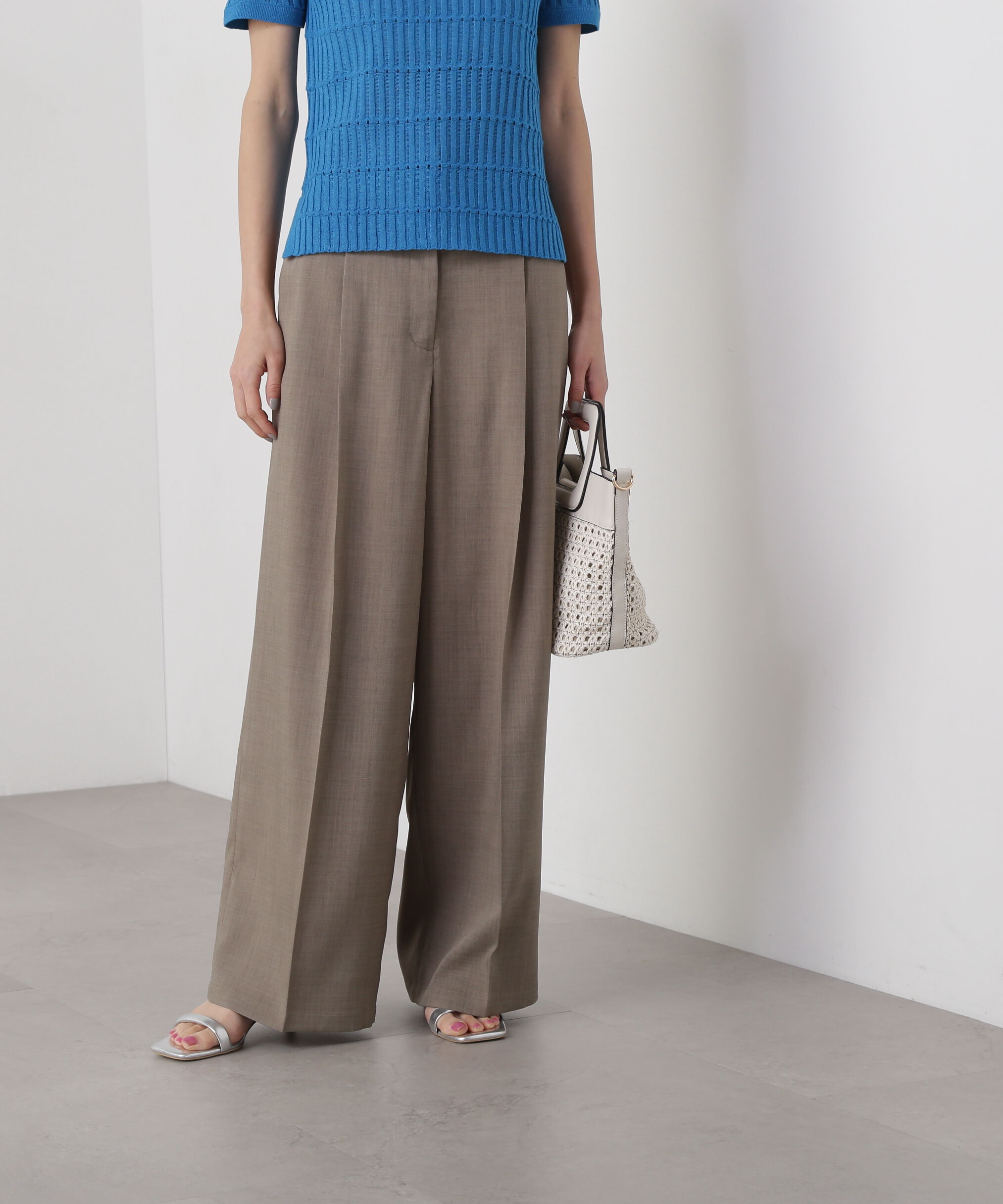  「リネンライクタックパンツ」|その他|