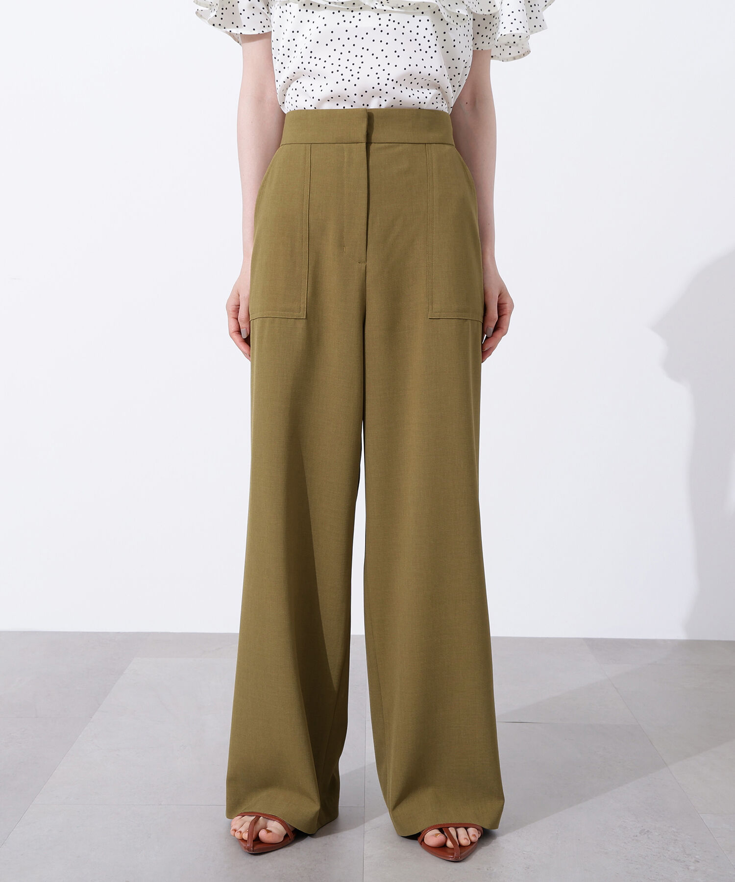  「ドライタッチストレートワイドパンツ《WEB限定商品》」|その他|