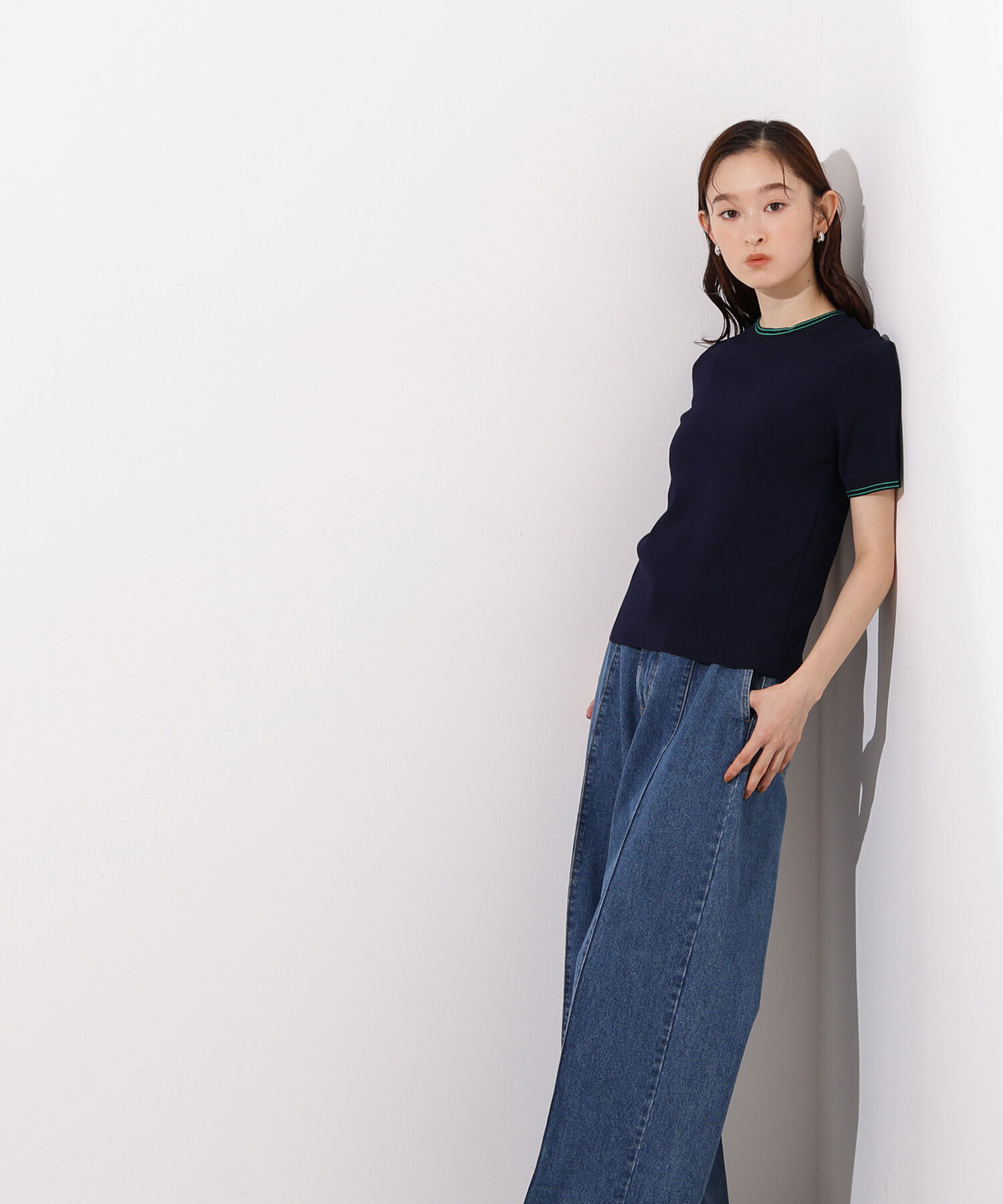  「ラインコンパクトニット」|ニット・セーター|