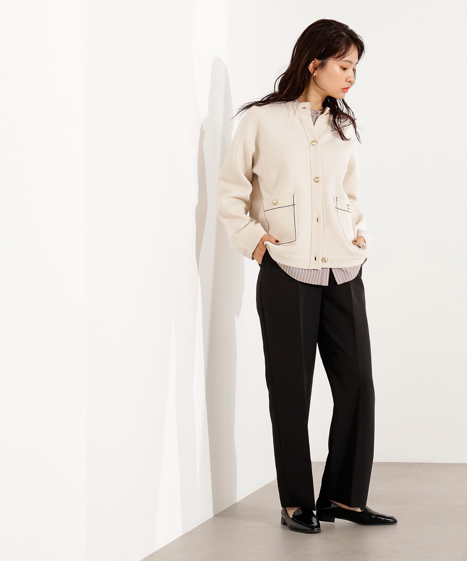  「ベーシックストレートパンツ」|その他|