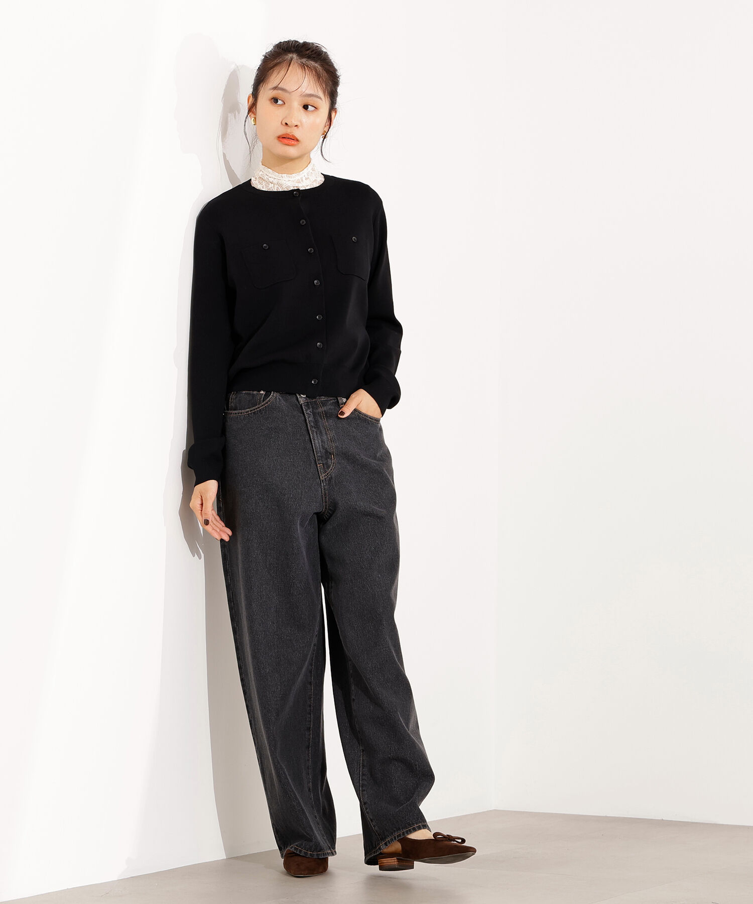  「ベーシックポケットカーディガン」|ニット・セーター|