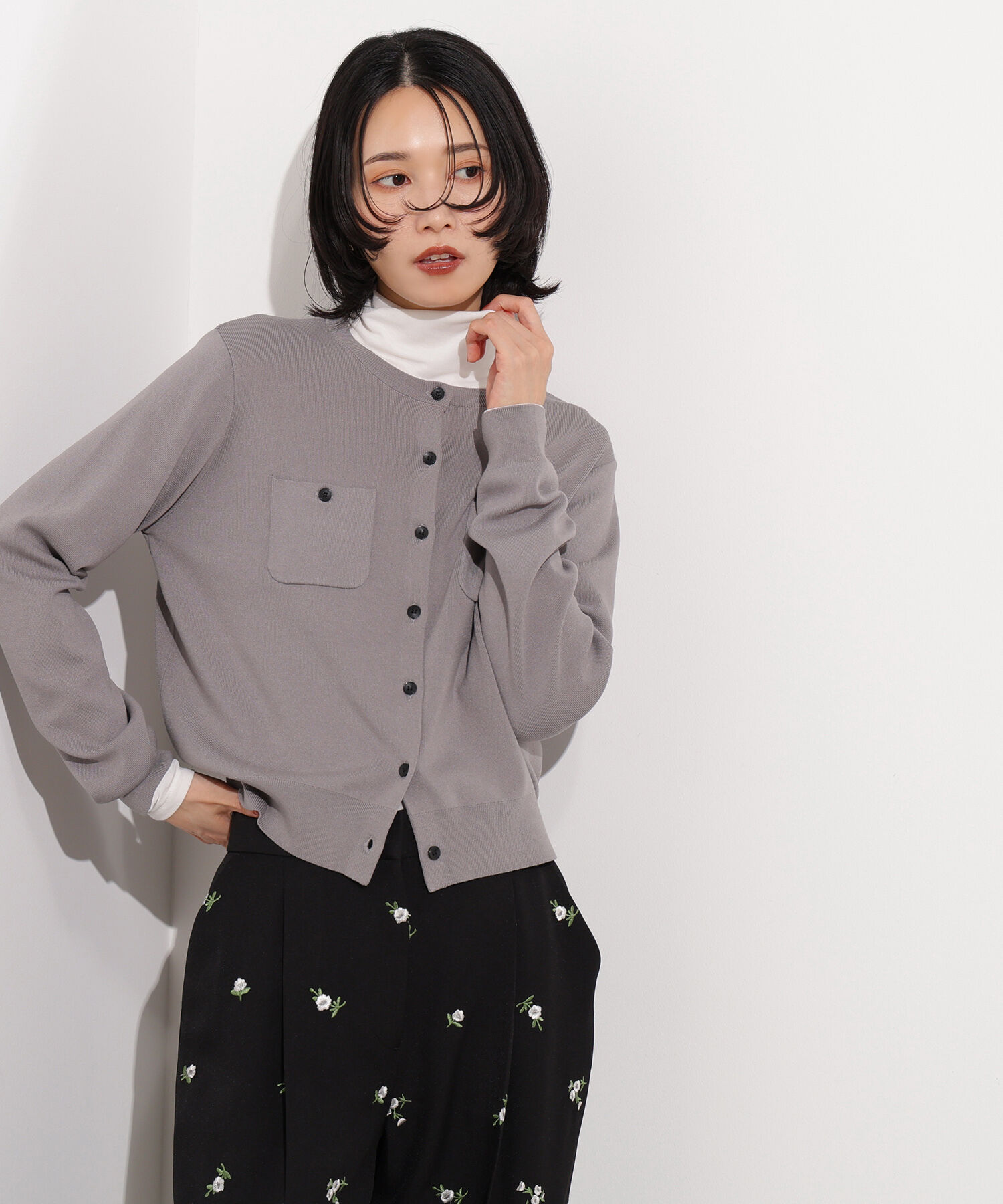  「ベーシックポケットカーディガン」|ニット・セーター|