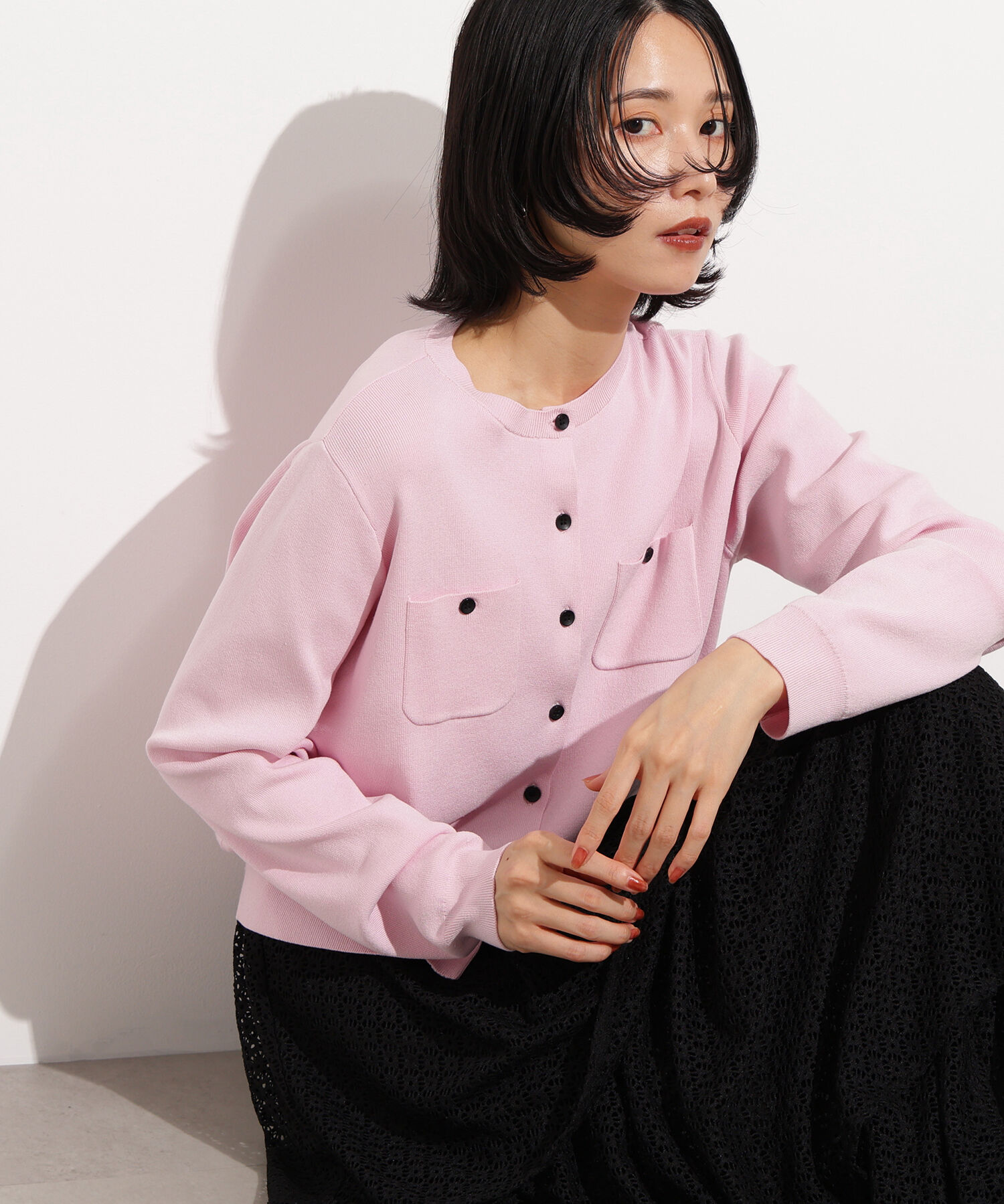  「ベーシックポケットカーディガン」|ニット・セーター|