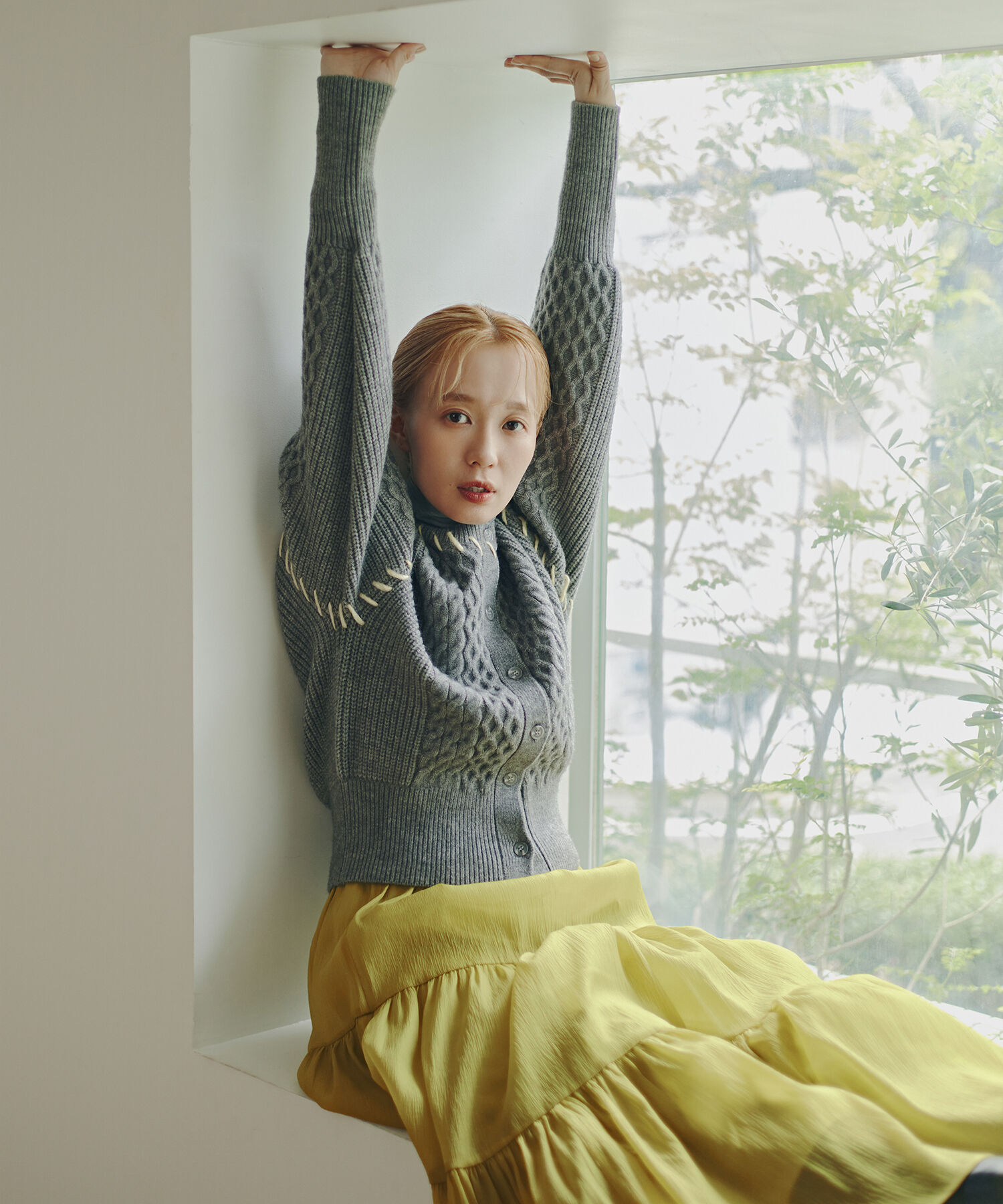  「ケーブルステッチカーディガン」|ニット・セーター|