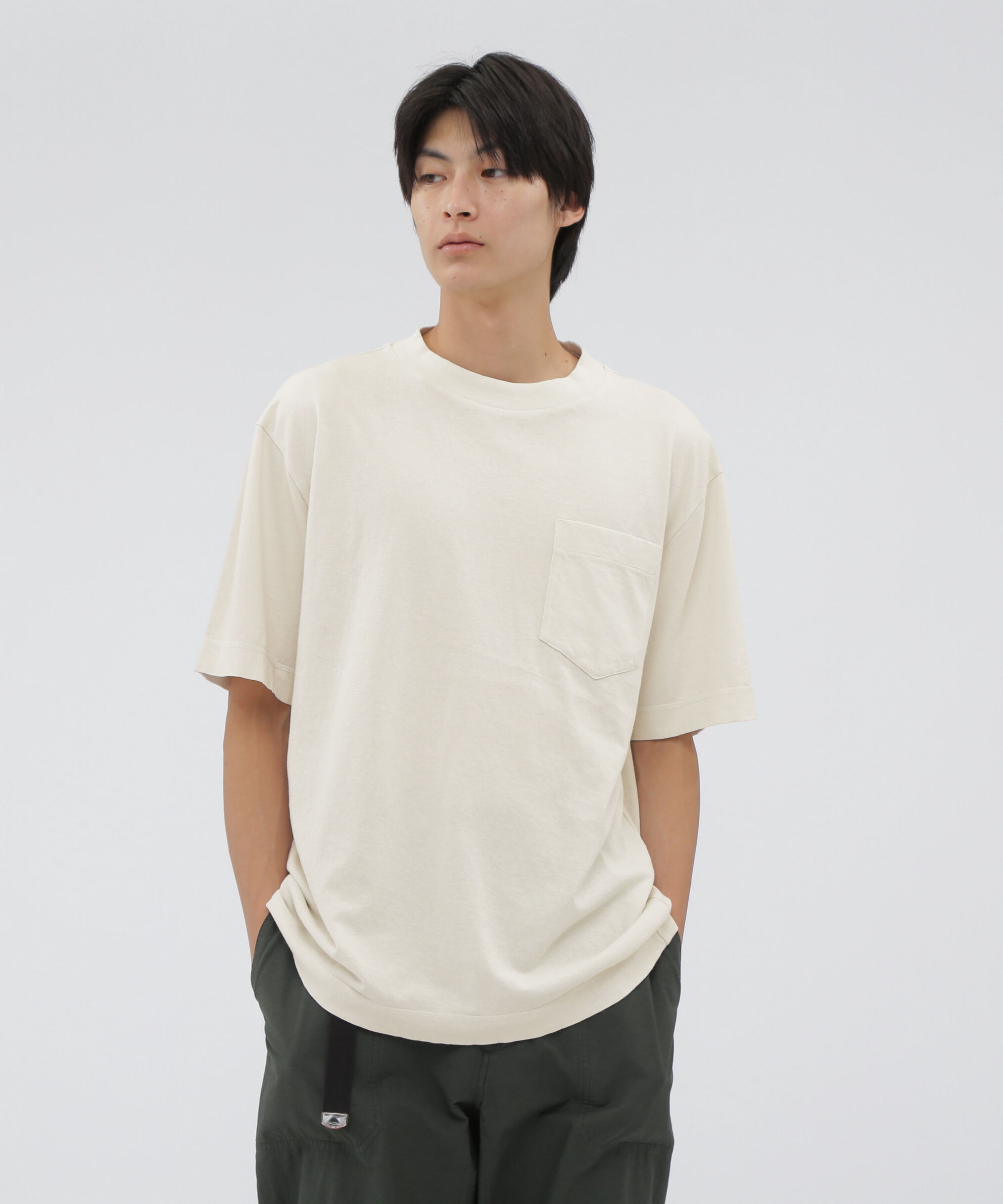 MHL.「SUPERLIGHT COTTON JERSEY TOP」|Tシャツ・カットソー|ECRU2
