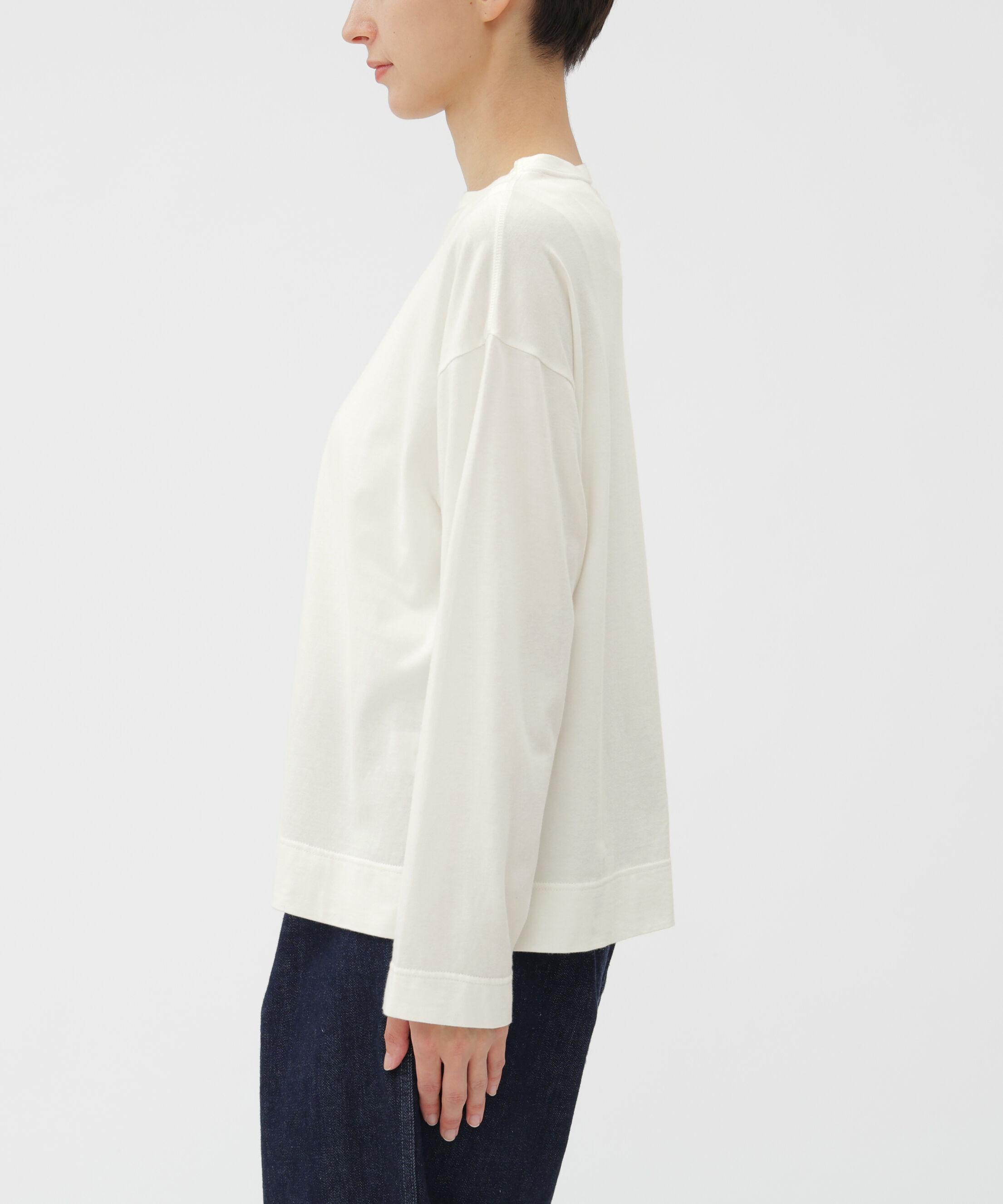 MHL.「SMOOTH COTTON JERSEY TOP」|Tシャツ・カットソー|