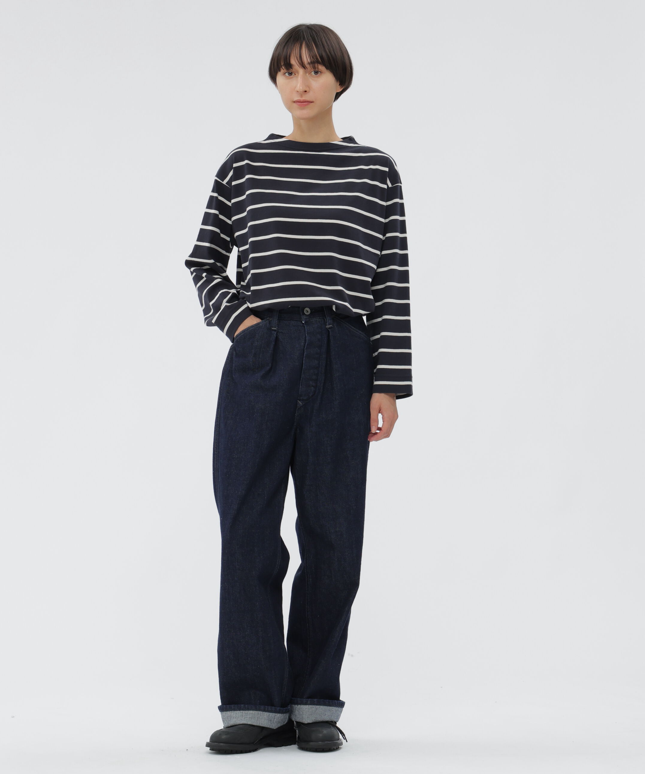 MHL.「SMOOTH COTTON JERSEY TOP」|Tシャツ・カットソー|