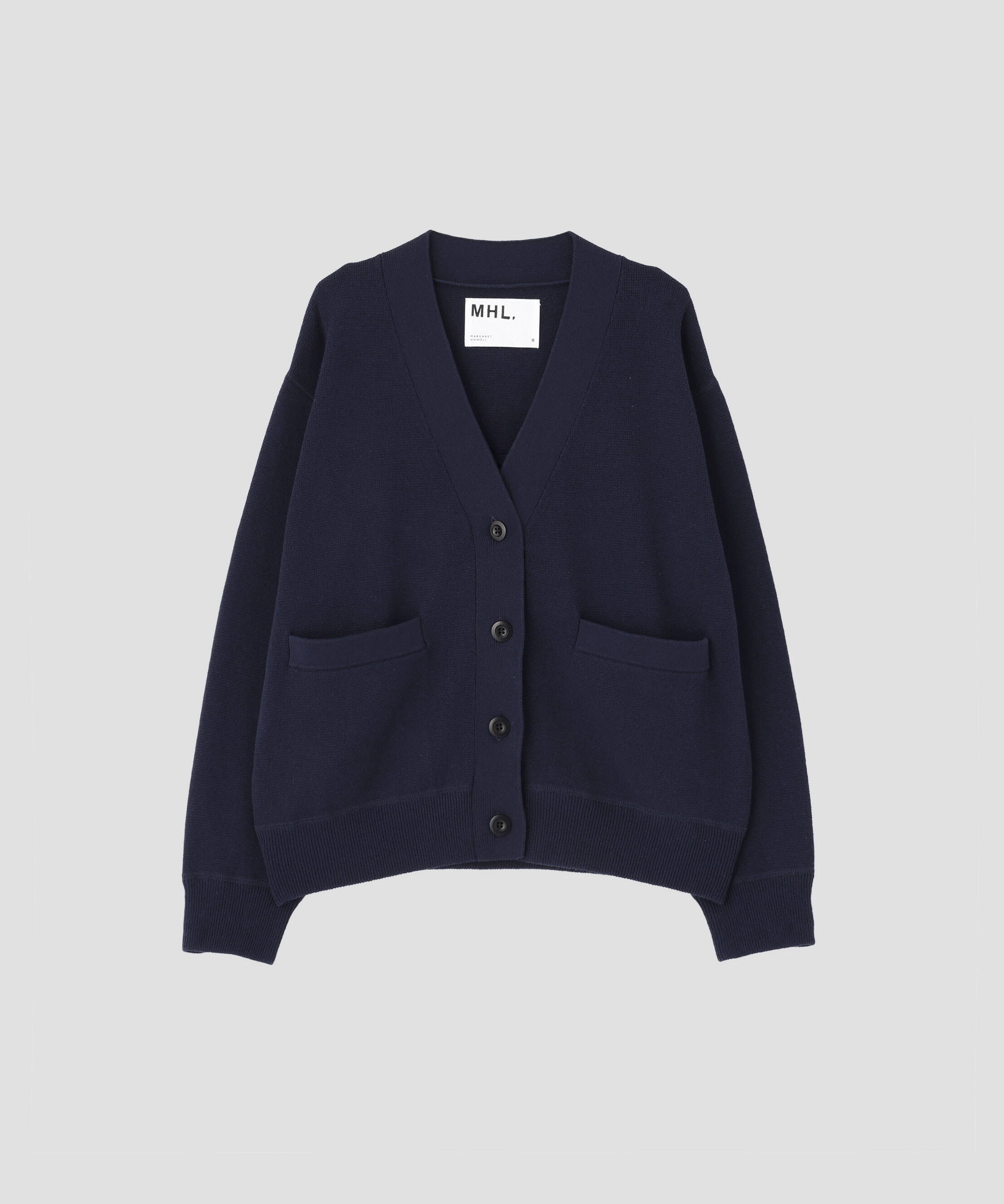 MHL.「DRY WORN COTTON RIB KNITWEAR」|カーディガン|