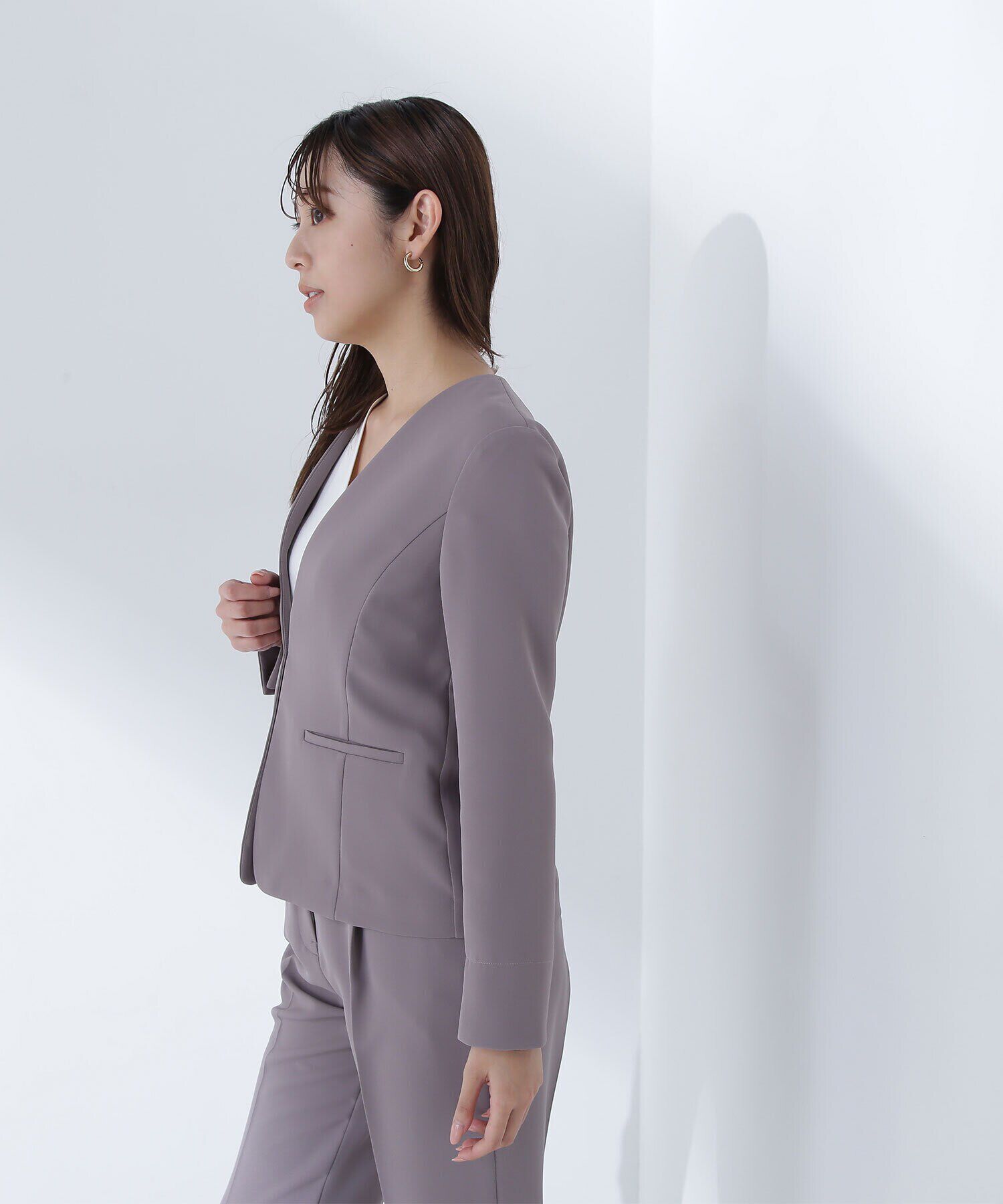  「ドビーツイル SETUP ノーカラージャケット」|その他|