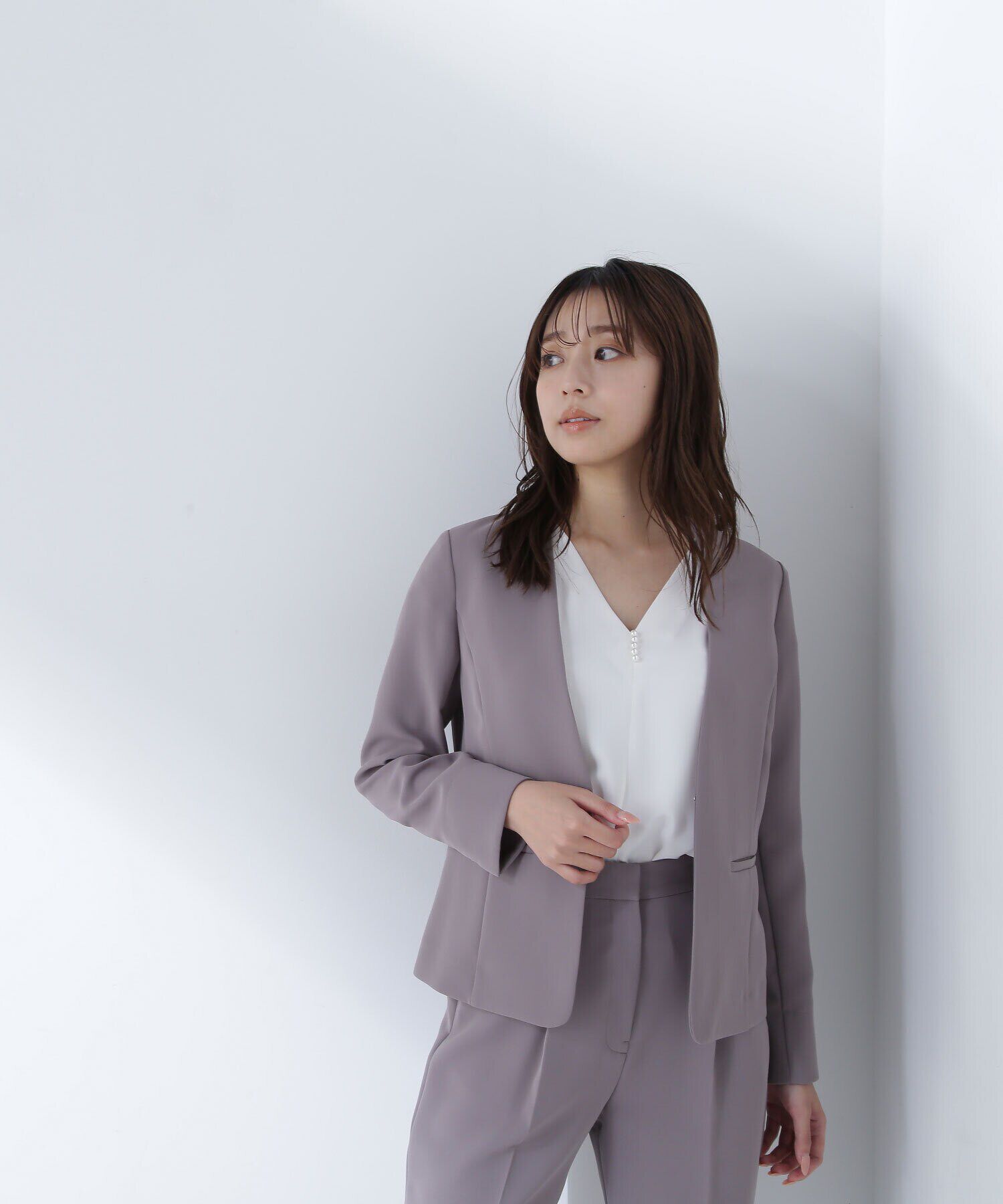  「ドビーツイル SETUP ノーカラージャケット」|その他|